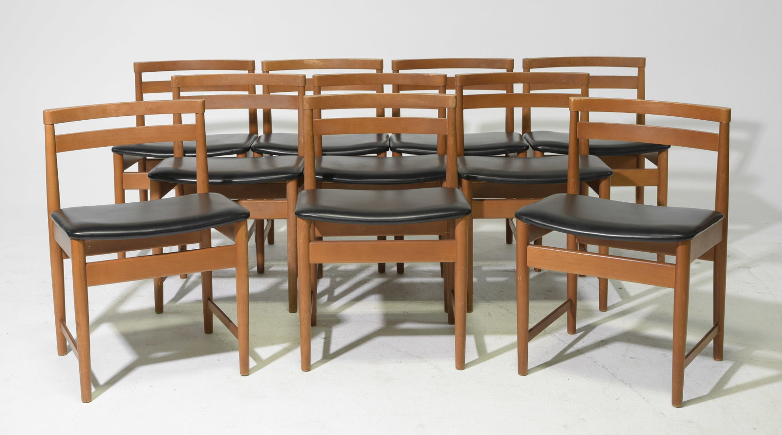 Mid Century Modern Set of 10 Dining Chairs (1 of 6)