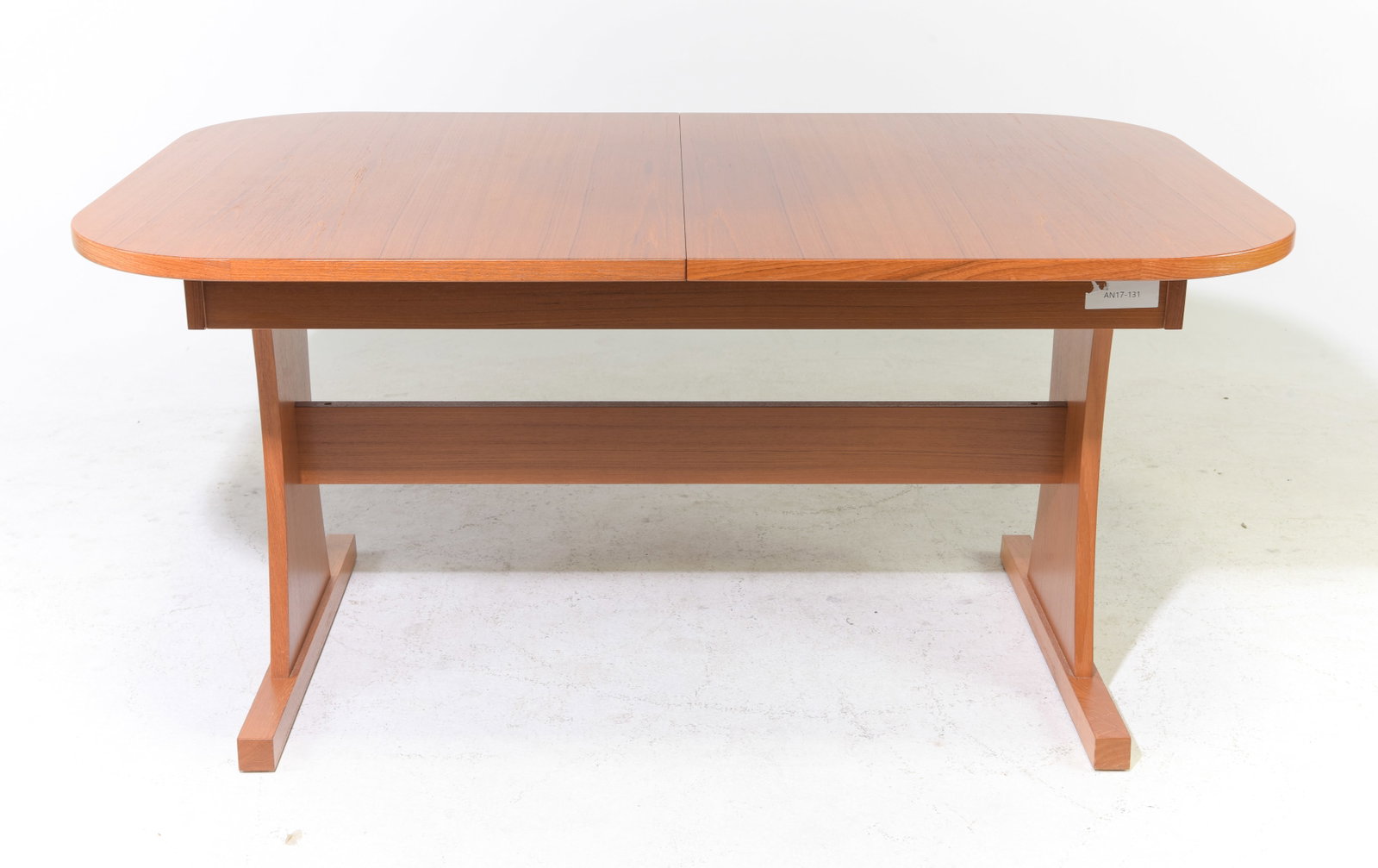 Danish Modern Oval Dining Table with 2 Leaves: Danish Mid Century Modern Oval Dining Table with 2 Insertable Leaves - 29 in tall x 59.5 x 37.5, Leaves add an additional 18.5 inches, Floor to apron is 28 inches and the space between the legs is 43
