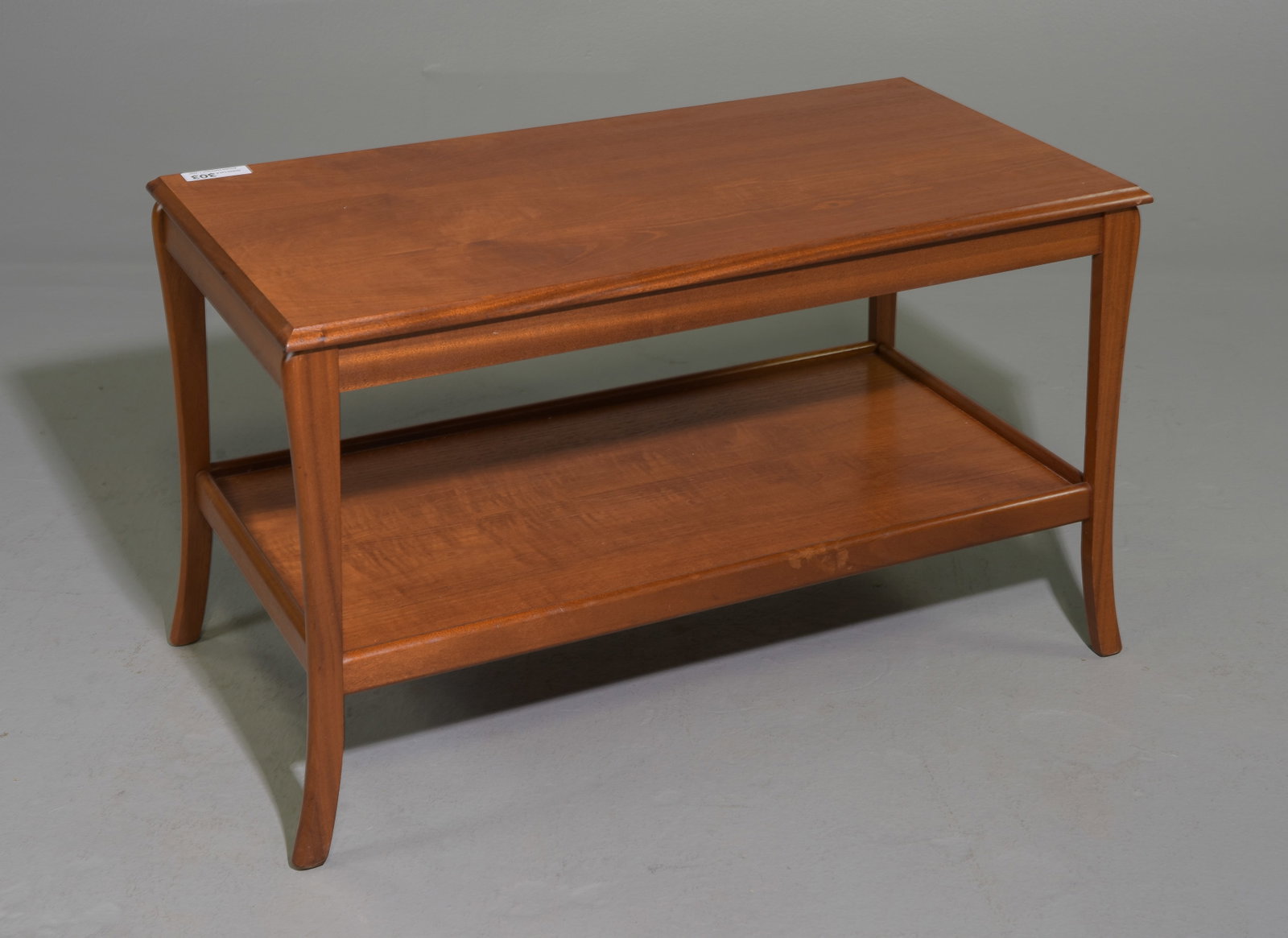 Mid Century Modern 2 Tier Coffee Table: Danish Modern Style 2 Tier Coffee Table with Pull Out Trays attributed to Sutcliffe - 20 in tall x 36 x 19
