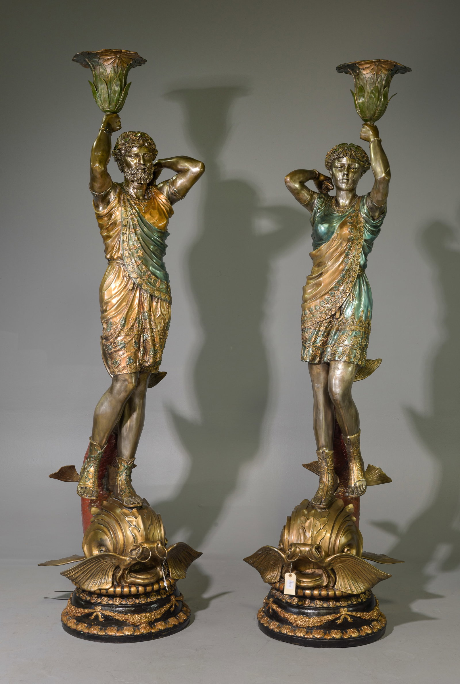 2 Neo-Renaissance Style Large Figural Torcheres (1 of 16)