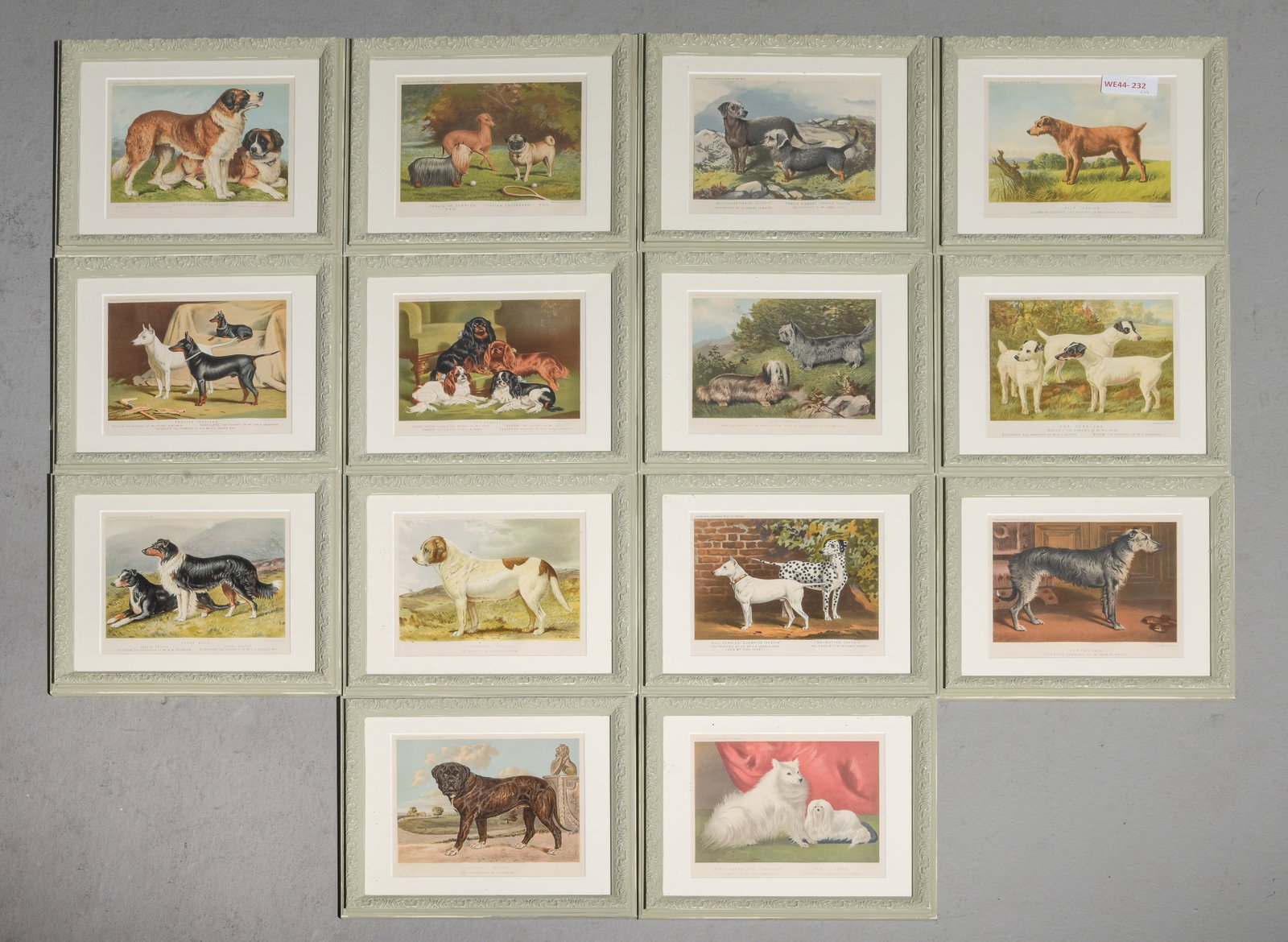 14pc Collection of Hound / Dog Breed Illustrations (1 of 7)