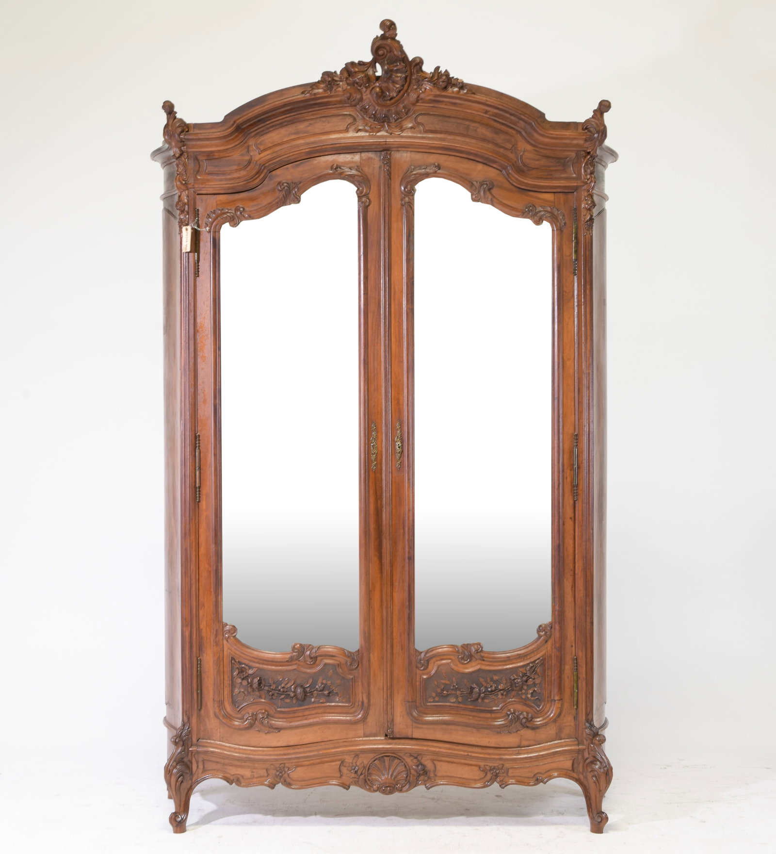 Louis XV Style Double Mirror Door Armoire (1 of 11)