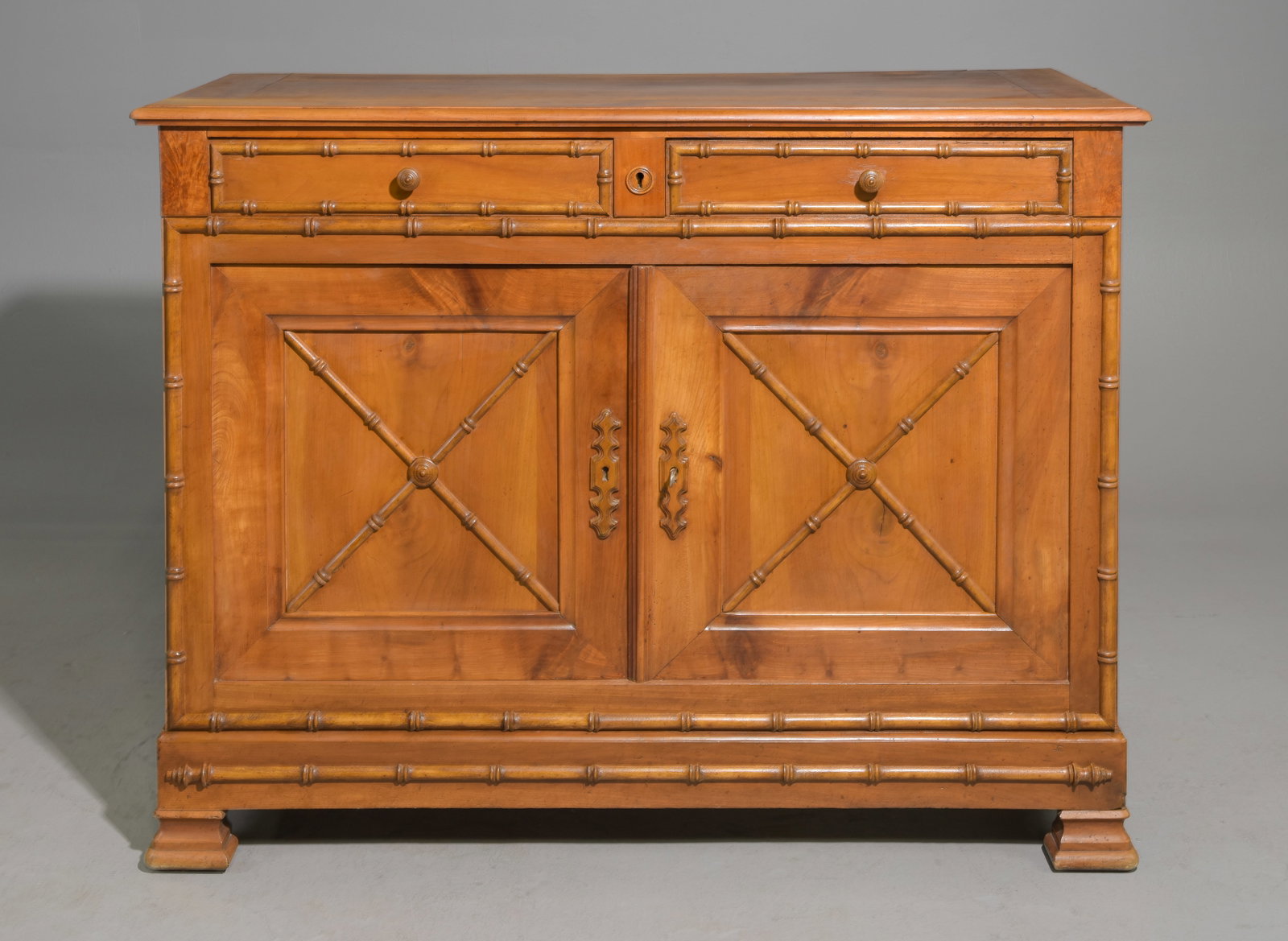 French Faux Bamboo Two over Two Buffet / Sideboard (1 of 7)