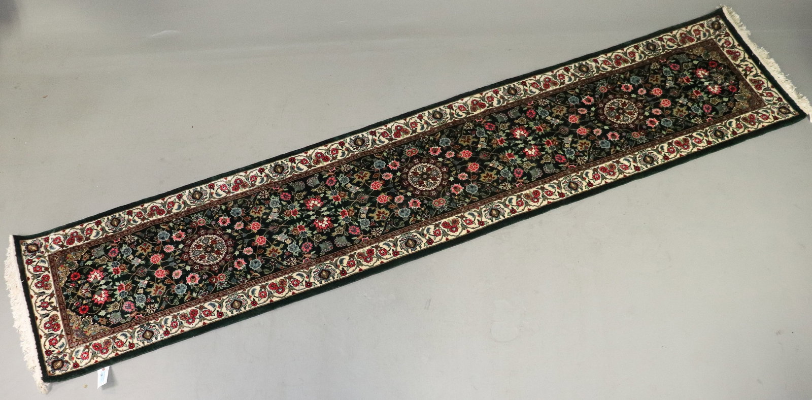 Tabriz Style Floral Medallion Runner Rug - 3ft x 12ft (1 of 7)