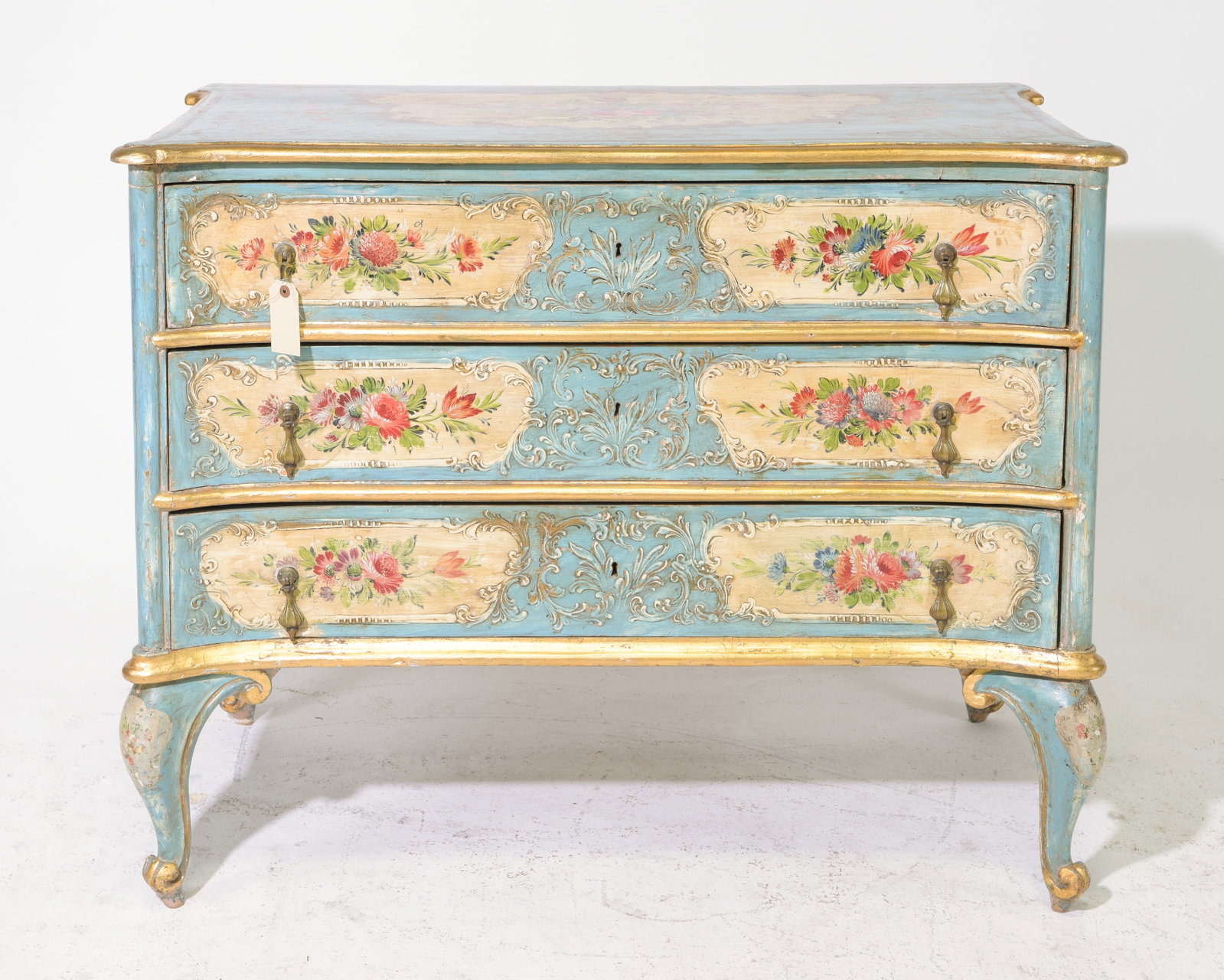Venetian Rococo Style Hand Painted Chest (1 of 7)