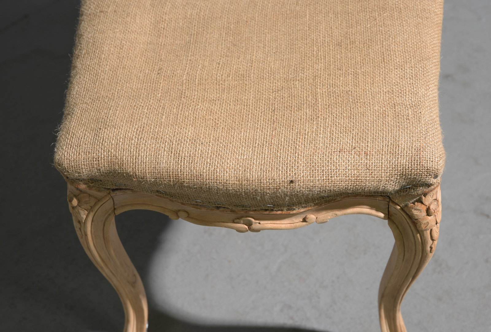 French Provincial Bleached Oak Bench - 3