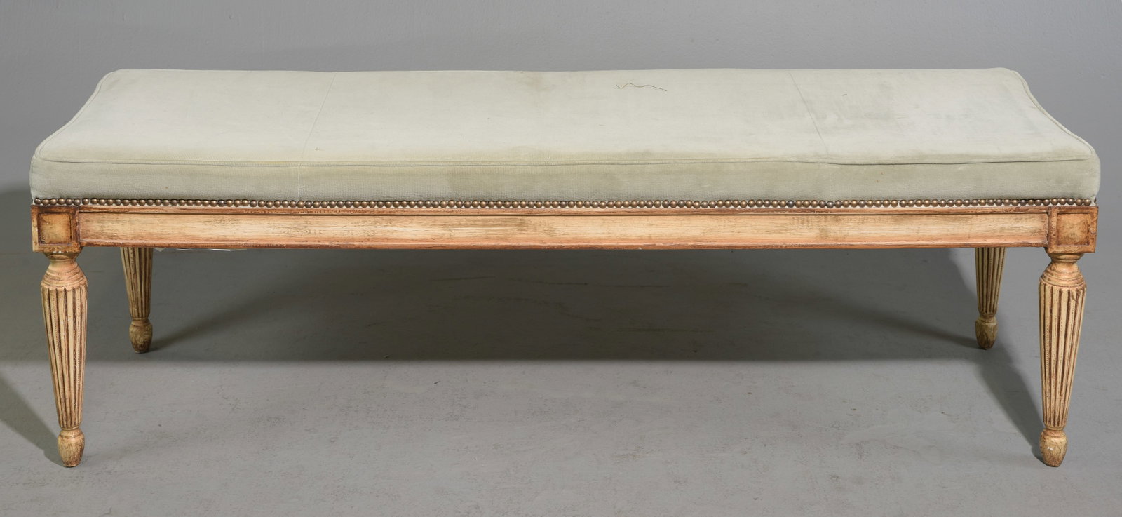 Louis XVI Style Upholstered Banquette (1 of 4)