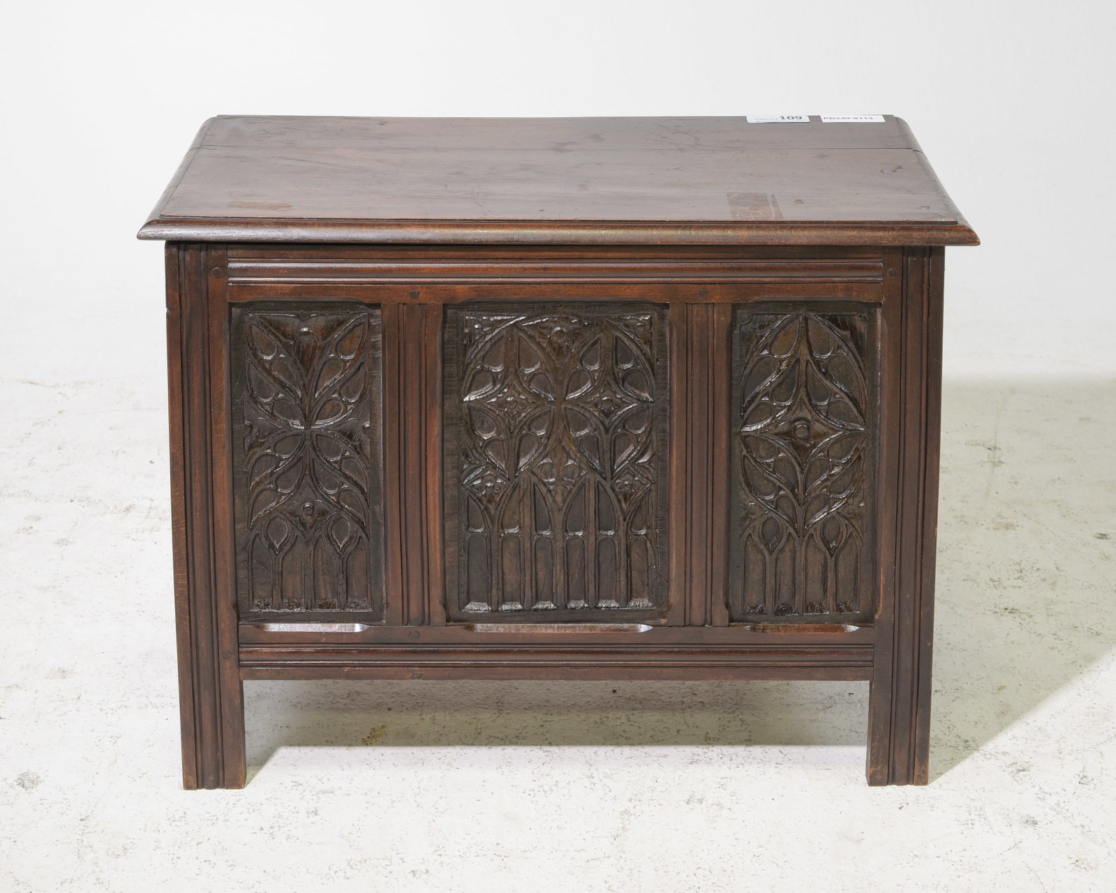 Renaissance Style Gothic Carved Oak Coffer / Trunk (1 of 7)