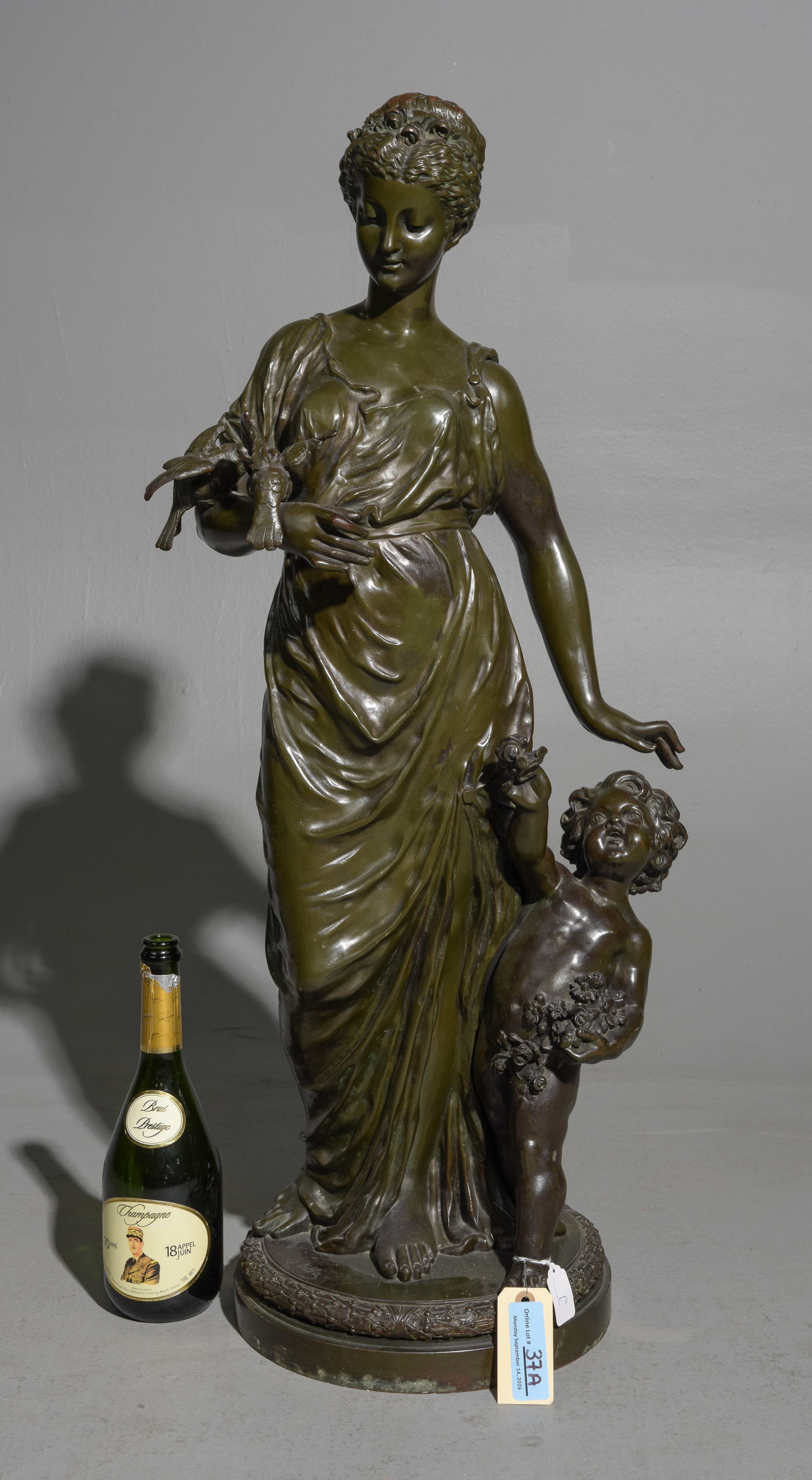 Etienne Alexandre Stella French Bronze "Spring" Statue (1 of 7)
