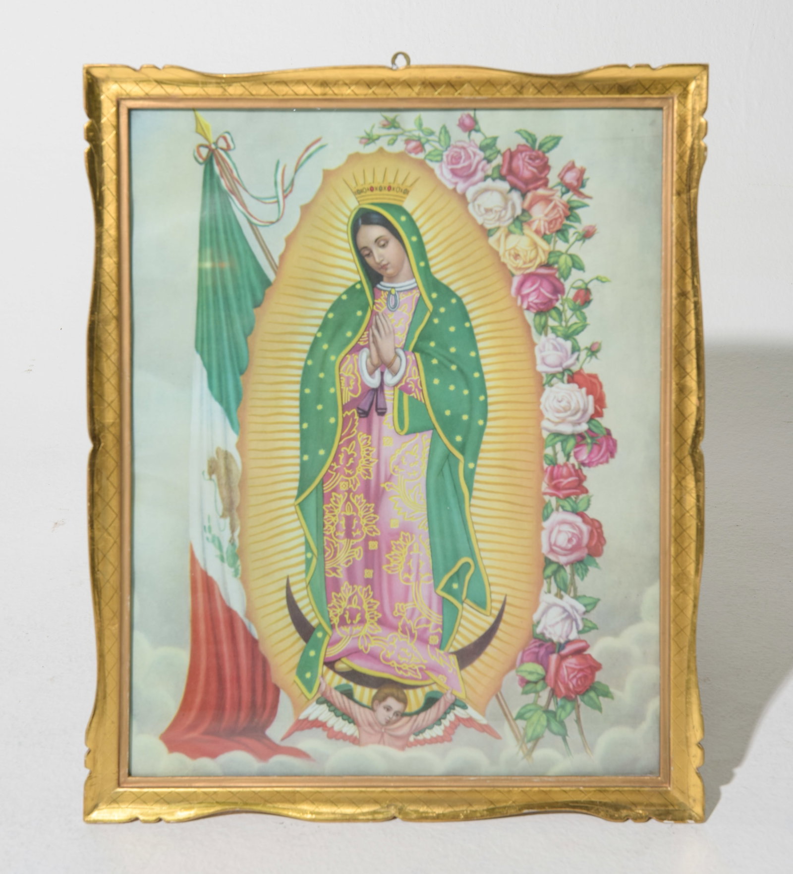 Framed Religious Poster Print "Our Lady of Guadalupe": Framed Religious Poster Print "Our Lady of Guadalupe" - 21.75 in tall x 17.75 x 1