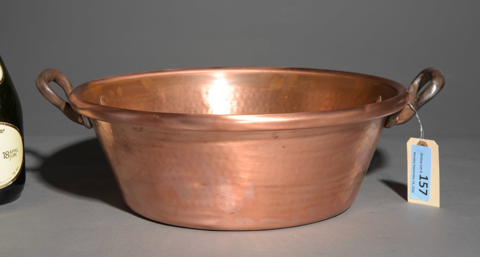 French Polished Copper Jam Pan: French Polished Copper Jam Pan - 6.5 in tall x 19 x 15.5