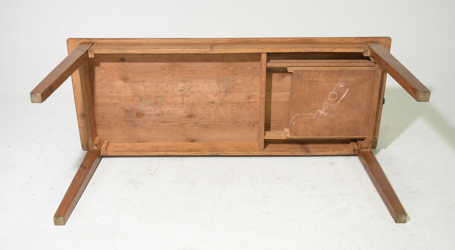French Rustic Pine Farmhouse Table - 7