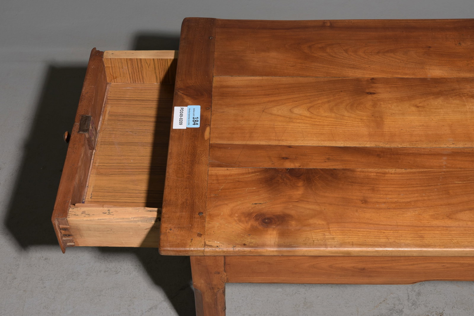 French Rustic Cherry Wood Large Coffee Table - 2
