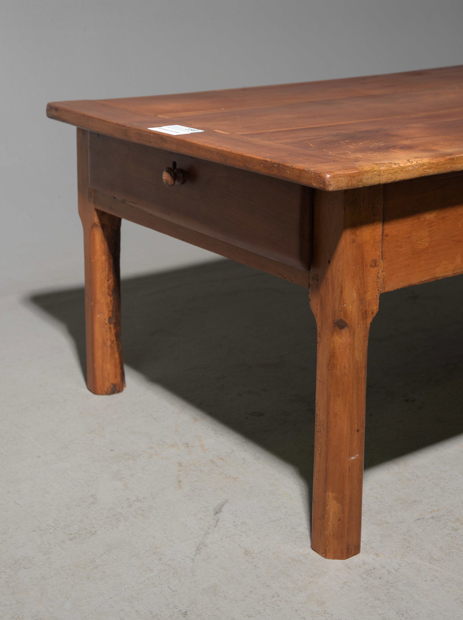 French Rustic Cherry Wood Large Coffee Table - 5