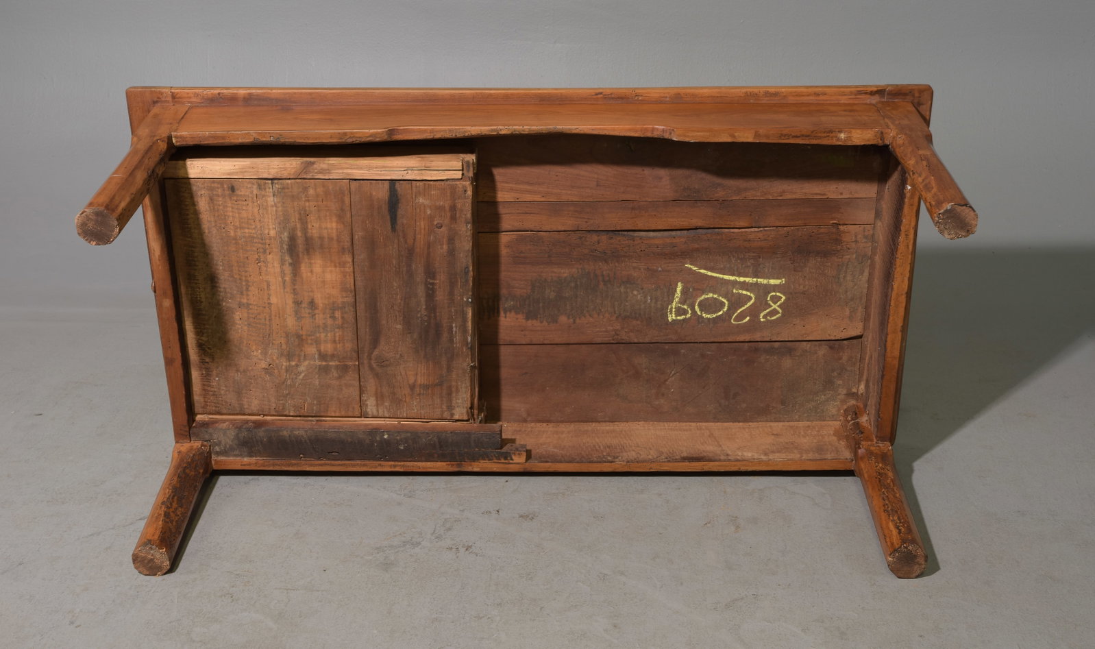 French Rustic Cherry Wood Large Coffee Table - 6