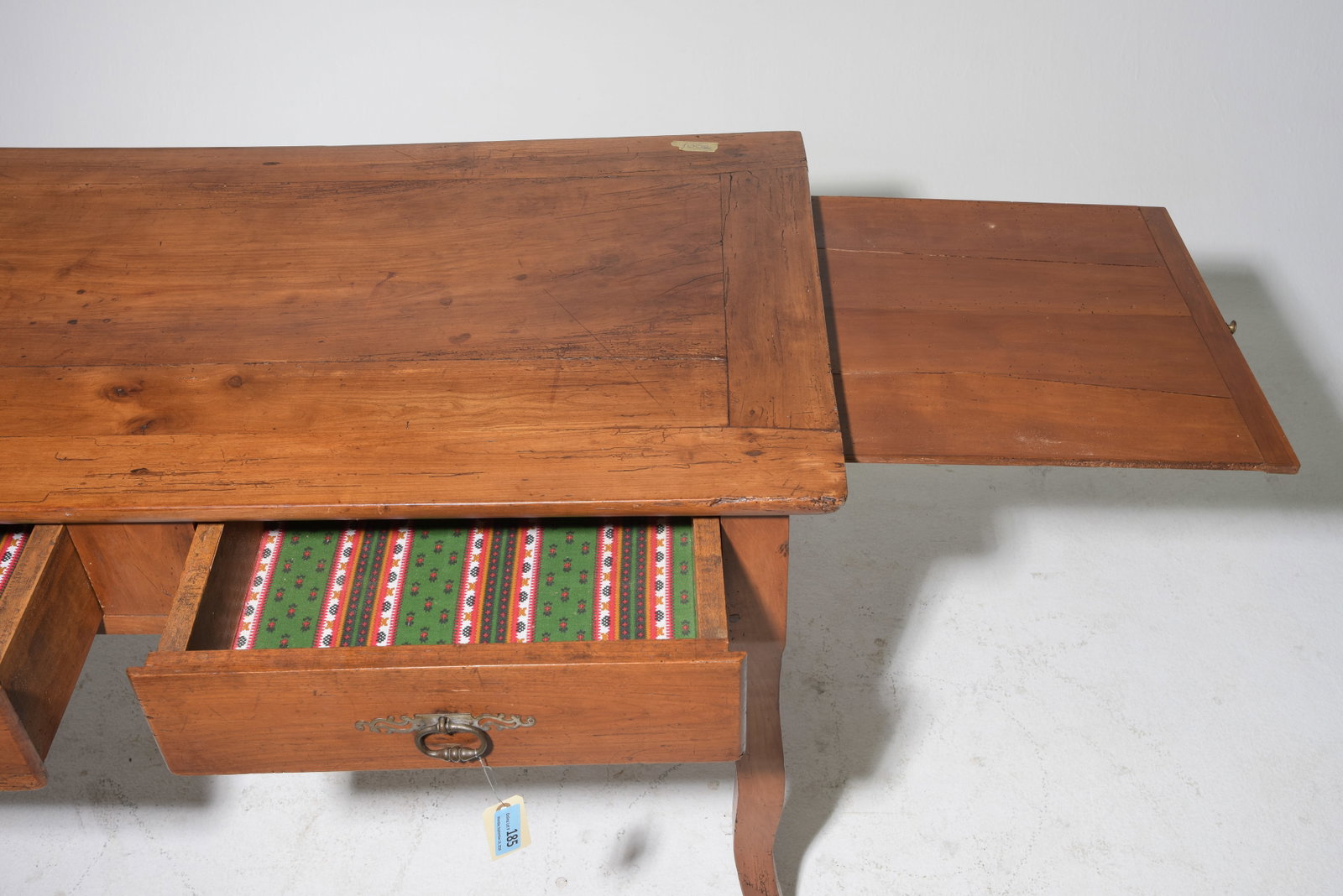 French Rustic Two Drawer Table - 3
