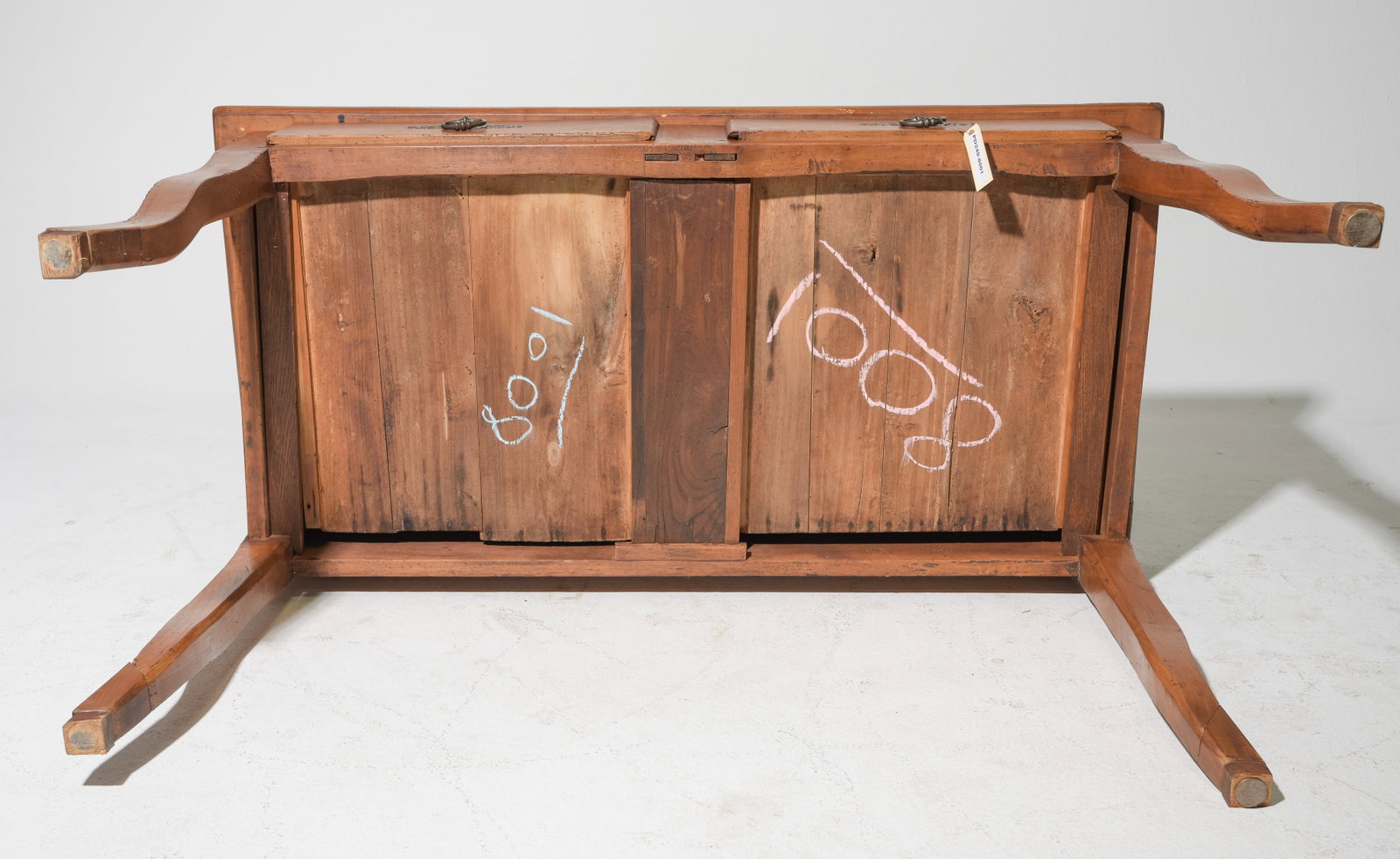 French Rustic Two Drawer Table - 6