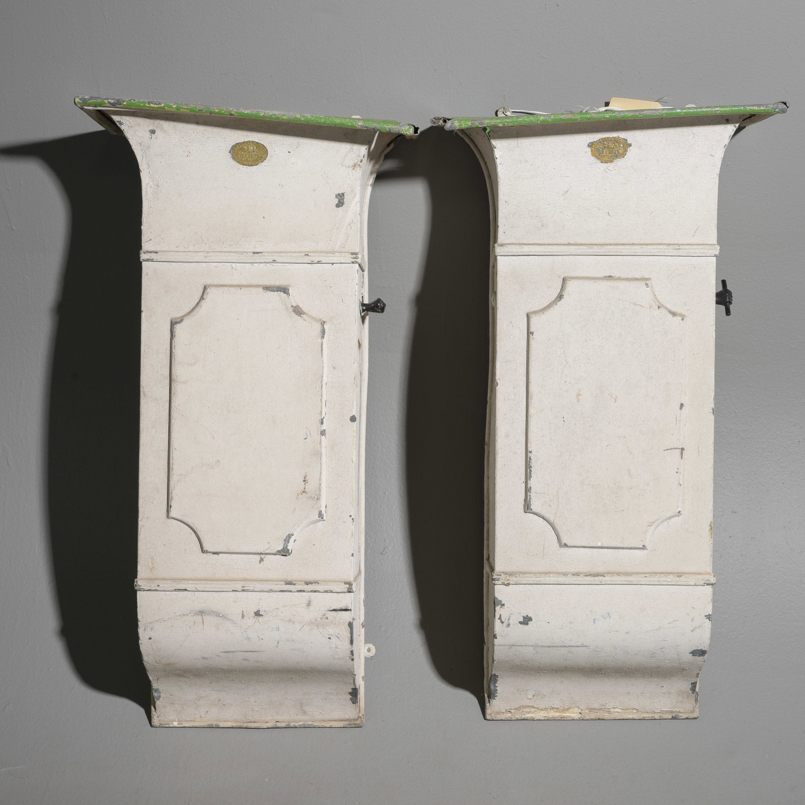 2 Metal Ellisons Patent Conical Ventilators: 2 Metal Ellisons Patent Conical Ventilators - 35 in tall x 19 x 9.75 each