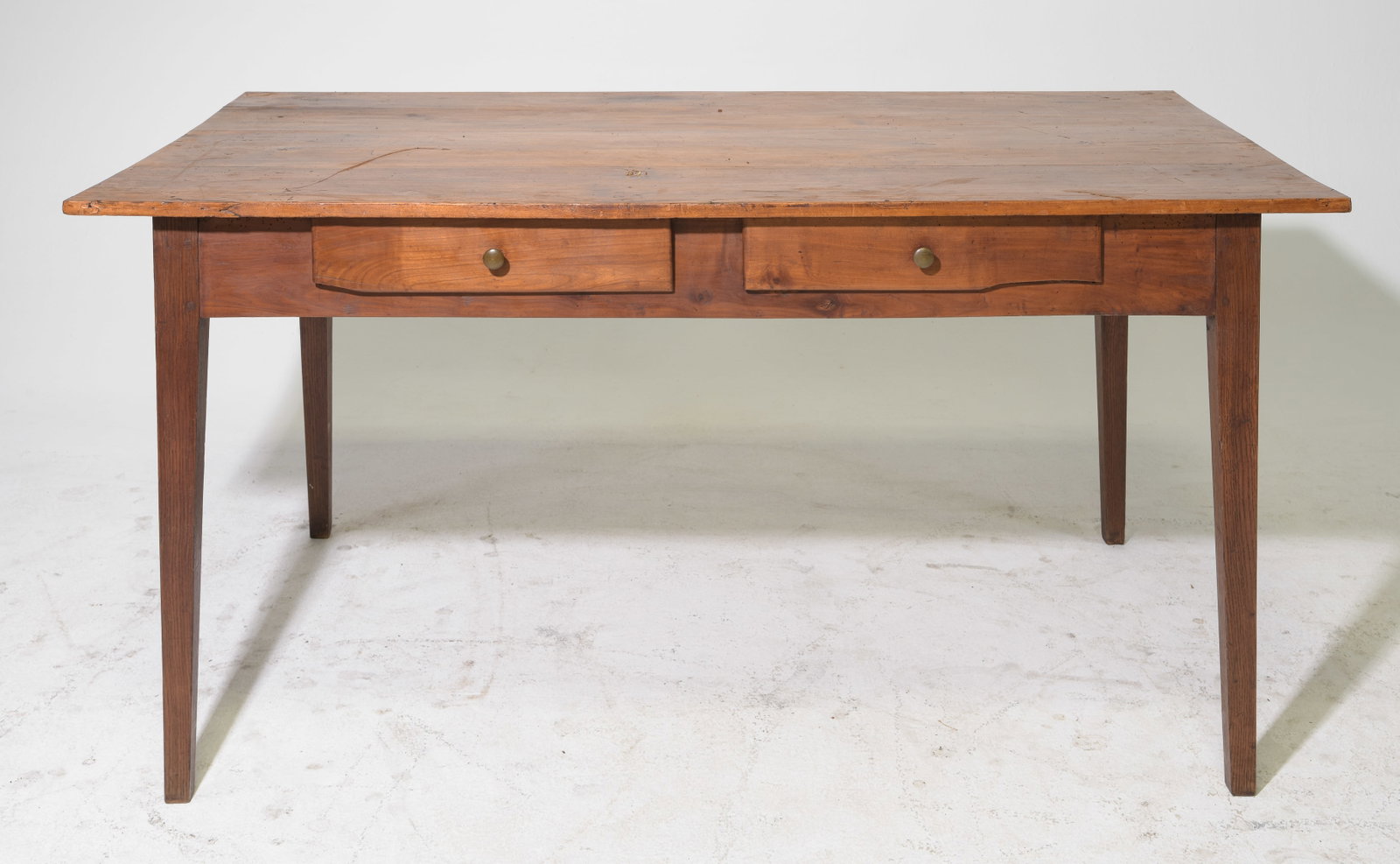 French Rustic Two Drawer Farmhouse Table (1 of 8)