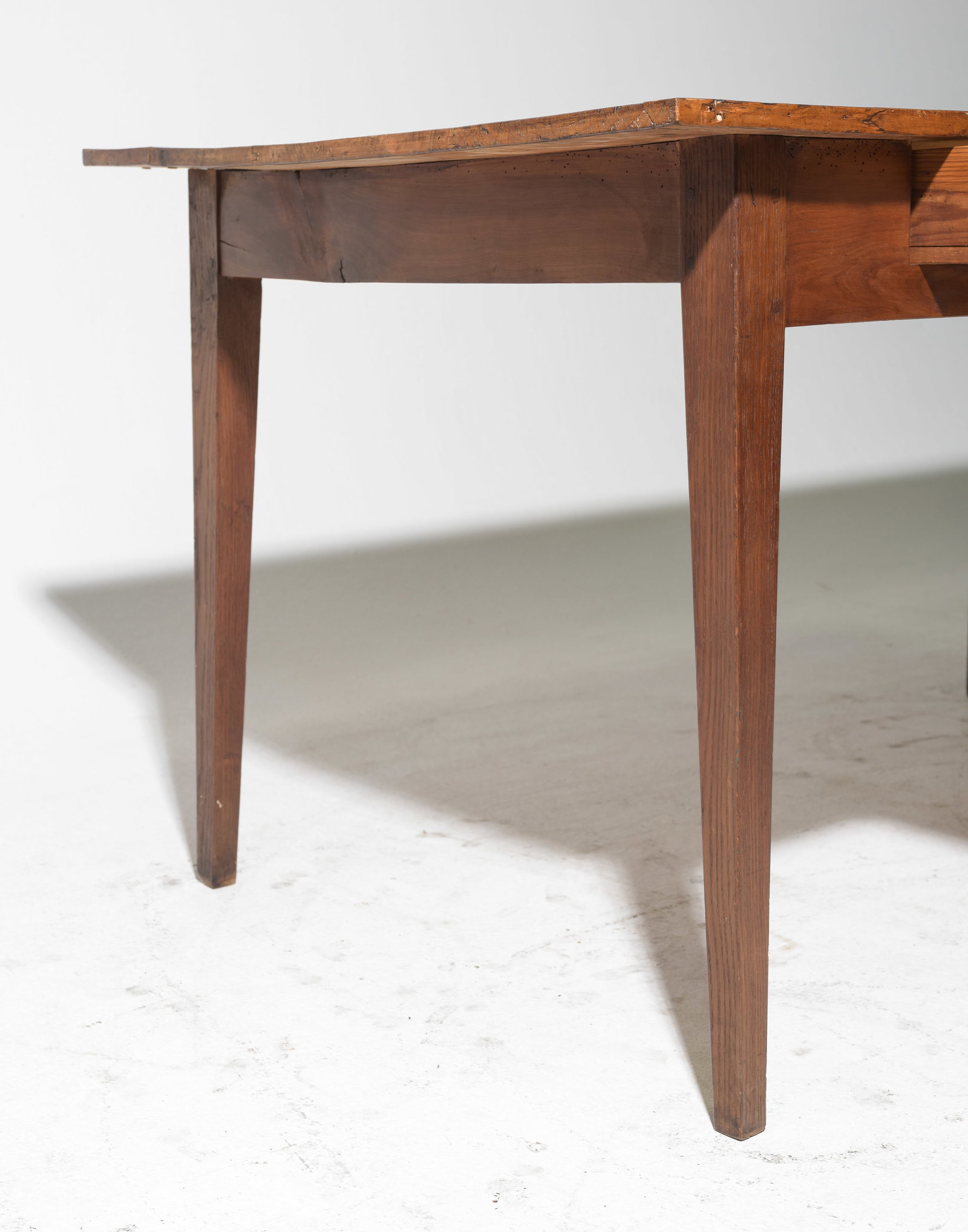 French Rustic Two Drawer Farmhouse Table - 6