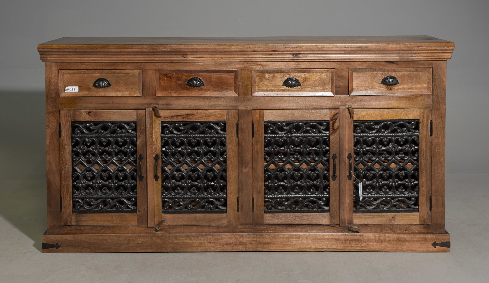 Modern Sideboard with Iron Panel Doors: Modern Sideboard with Iron Panel Doors - 40 in tall x 77 x 18