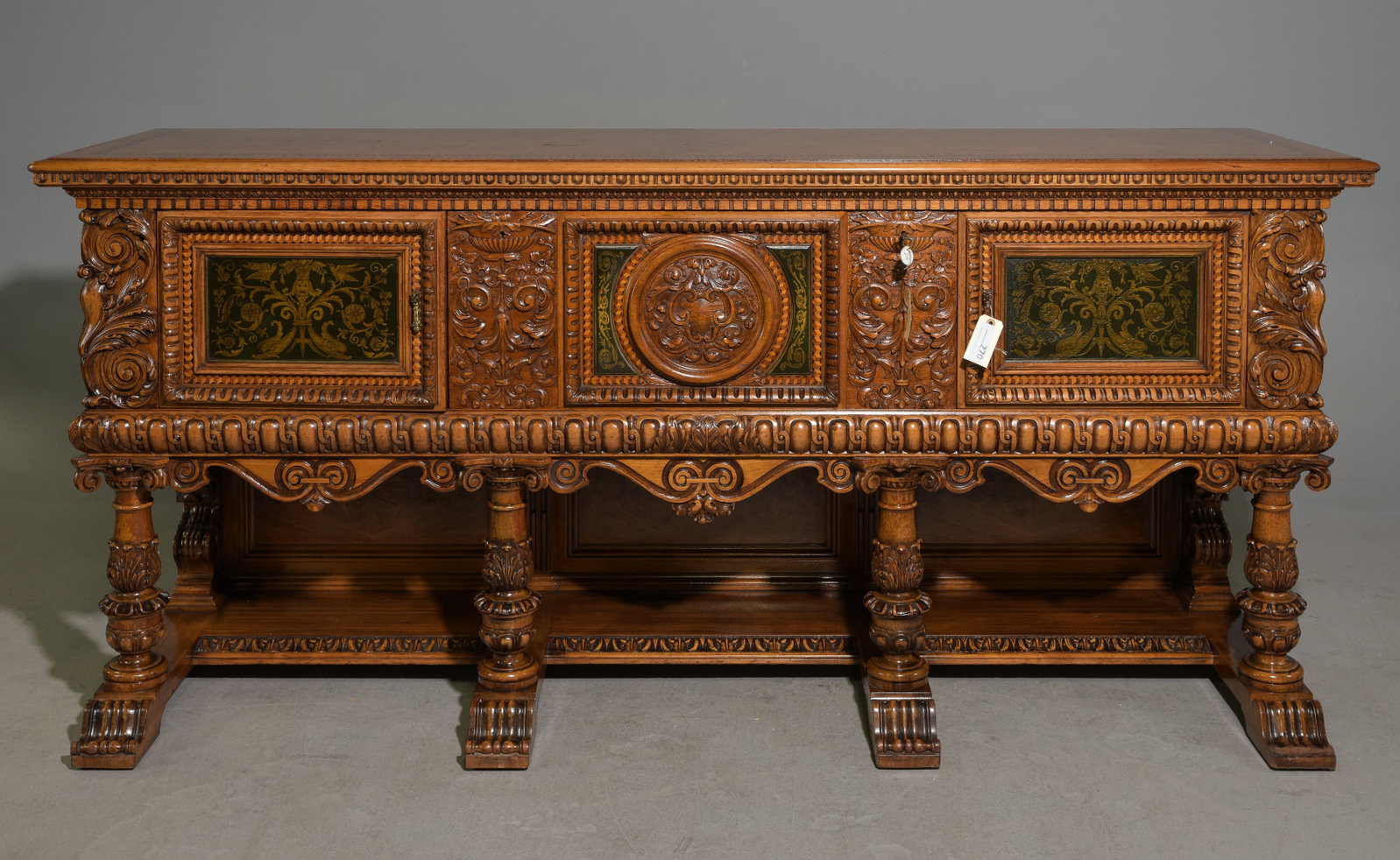 Berkey & Gay Italian Renaissance Revival Sideboard: Berkey & Gay Italian Renaissance Revival Sideboard / Server - 38 in tall x 84 x 24