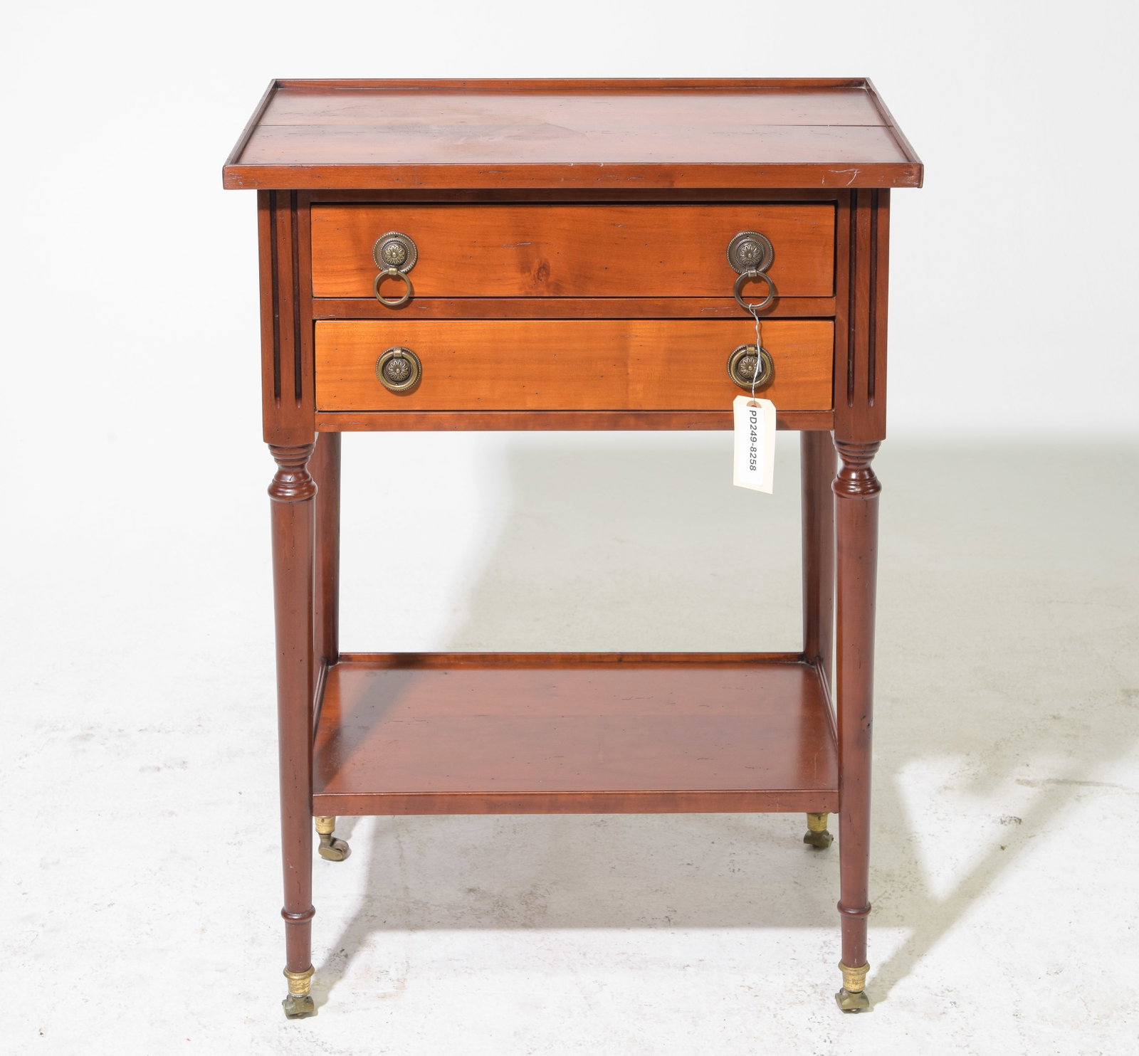 Louis XVI Style Two Drawer Chest / Side Table: French Louis XVI Style Two Drawer Chest / Side Table - 31 in tall x 22.5 x 14.5