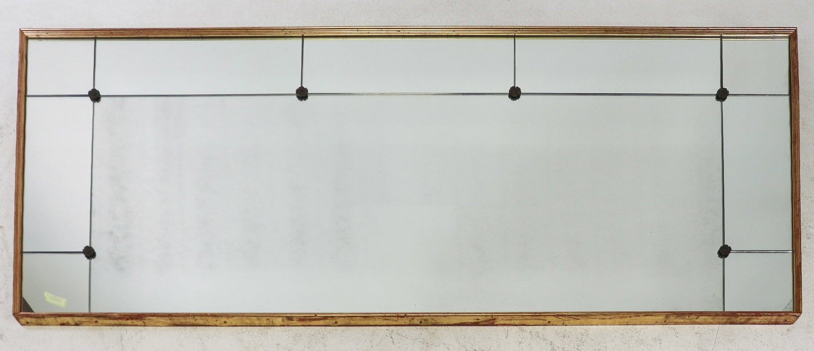 Large Louis XVI Style Framed Mirror: French Large Louis XVI Style Framed Mirror - 40.25 in tall x 91.25 x 1.5
