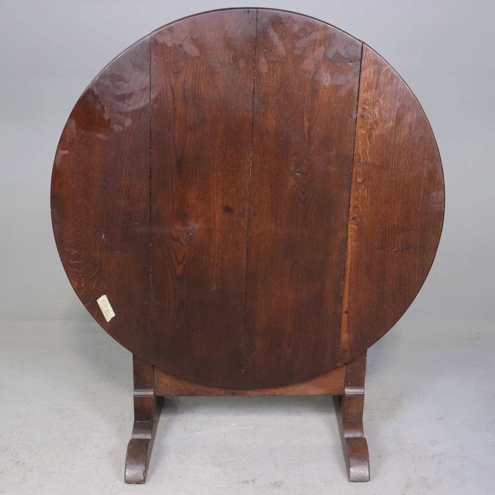 French Oak Vendage / Tilt Top Table: French Oak Vendage / Tilt Top Table - 41in tall x 35 x 18, as a table is 26 in tall