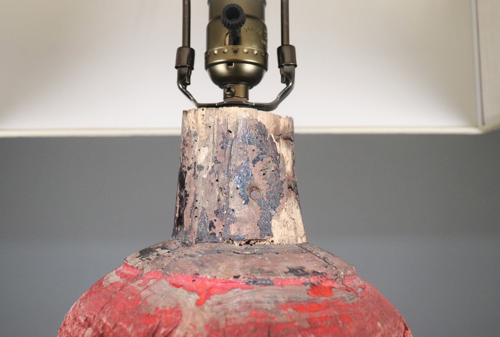 Rustic Painted Table Lamp - 3
