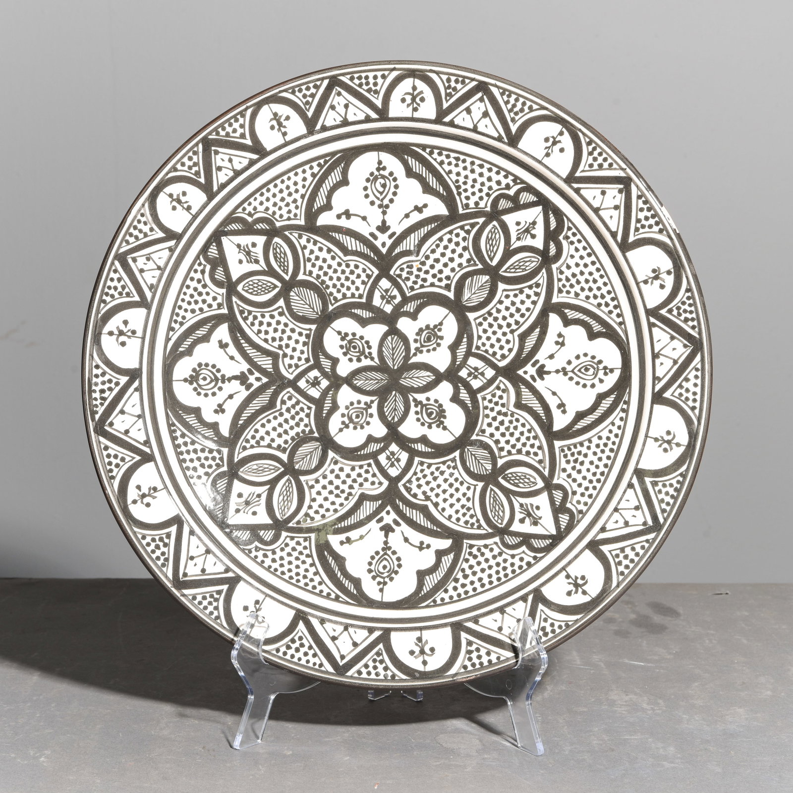 Hand Painted Moroccan Charger / Center Bowl #2 (1 of 4)