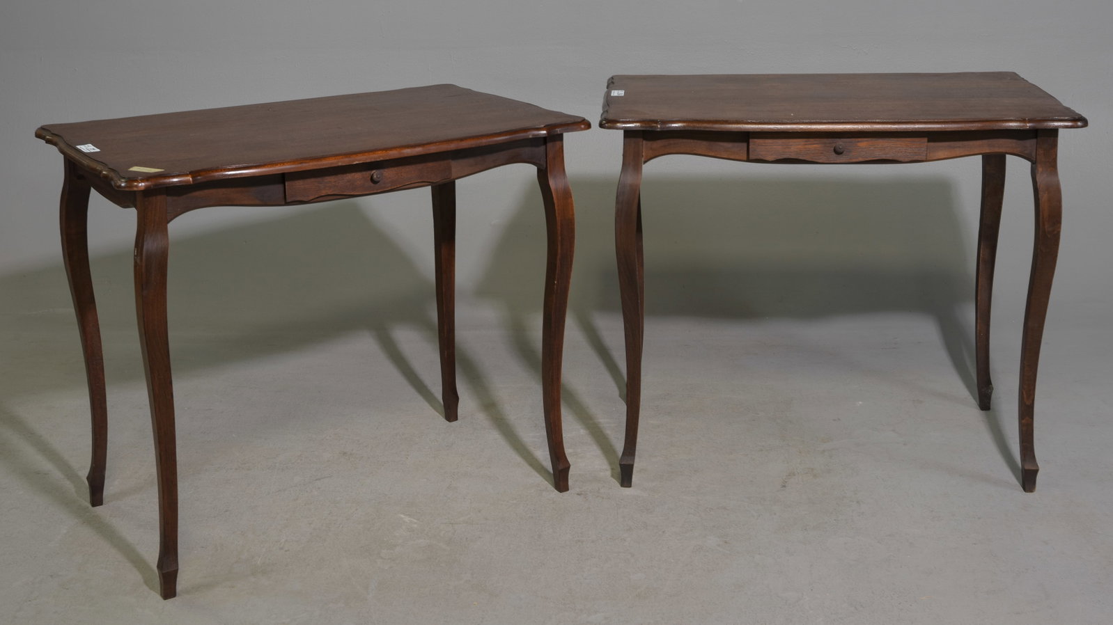 Louis XV Style Pair of Single Drawer Writing Tables (1 of 4)