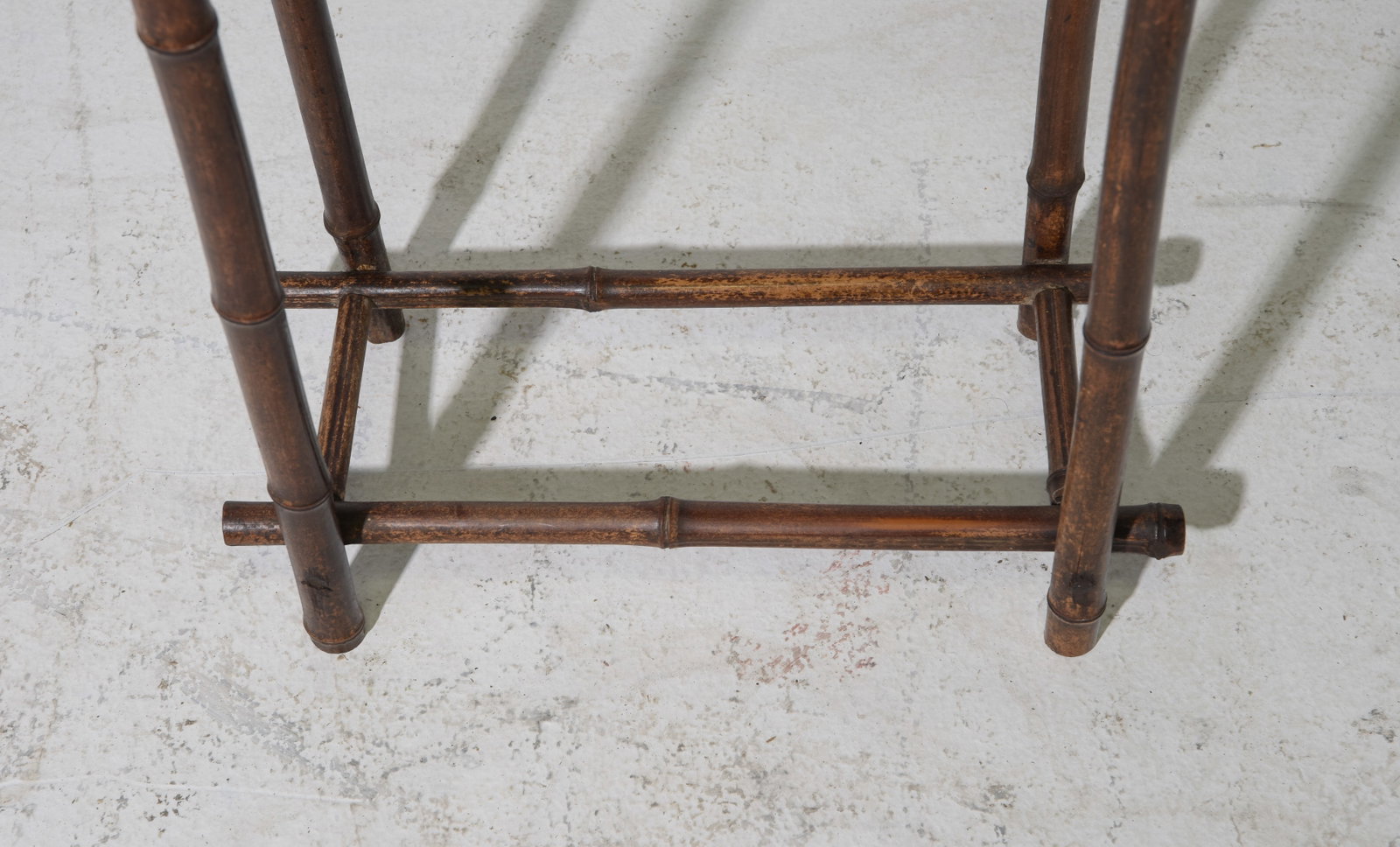 Bamboo Mirror Back Hall Stand - 3