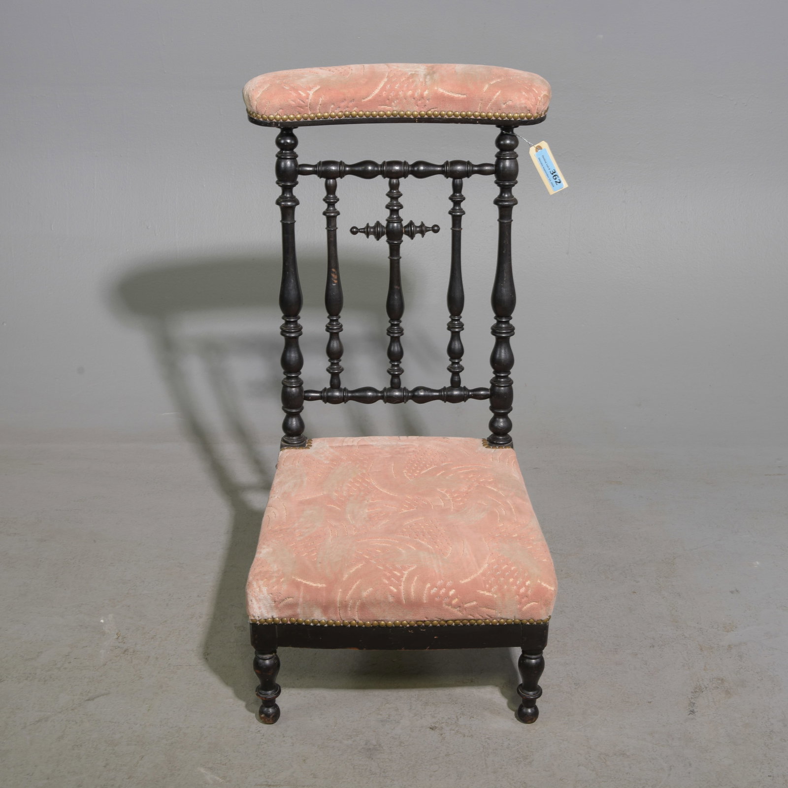 Napoleon III Style Kneeler / Prie Dieu #1: French Napoleon III Style Kneeler / Prie Dieu - 36.5 in tall x 18 x 20