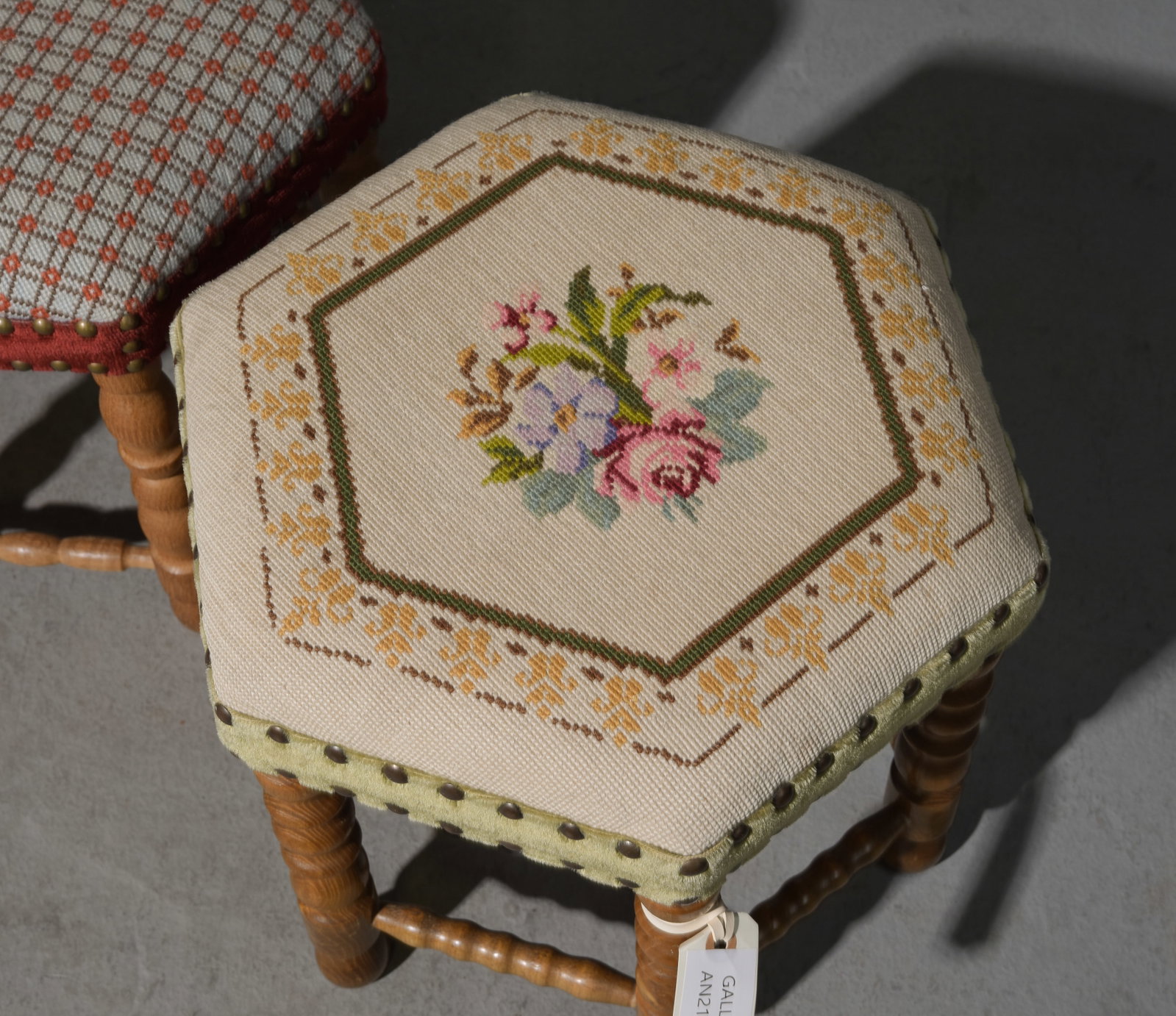 5 Assorted Danish Upholstered Stools - 2