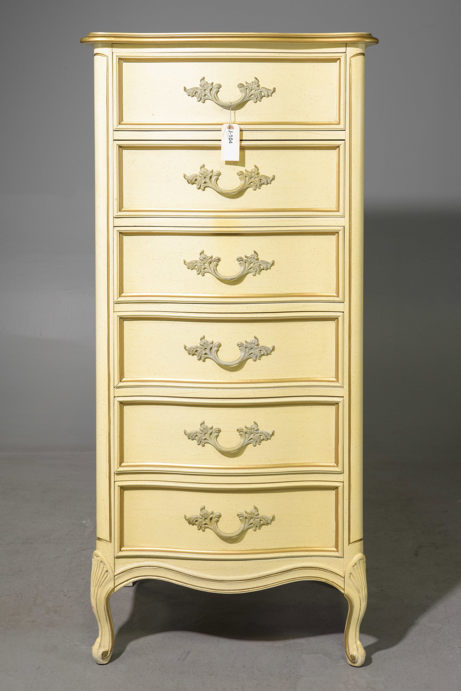 DuBarry by Dixie French Style Six Drawer Chest: DuBarry by Dixie French Style Six Drawer Chest - 55.5 in tall x 26 x 19