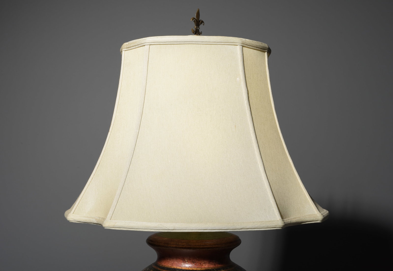 Hand-Painted Table Lamp with Shade - 3