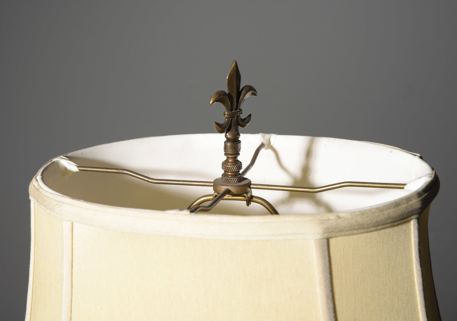 Hand-Painted Table Lamp with Shade - 4