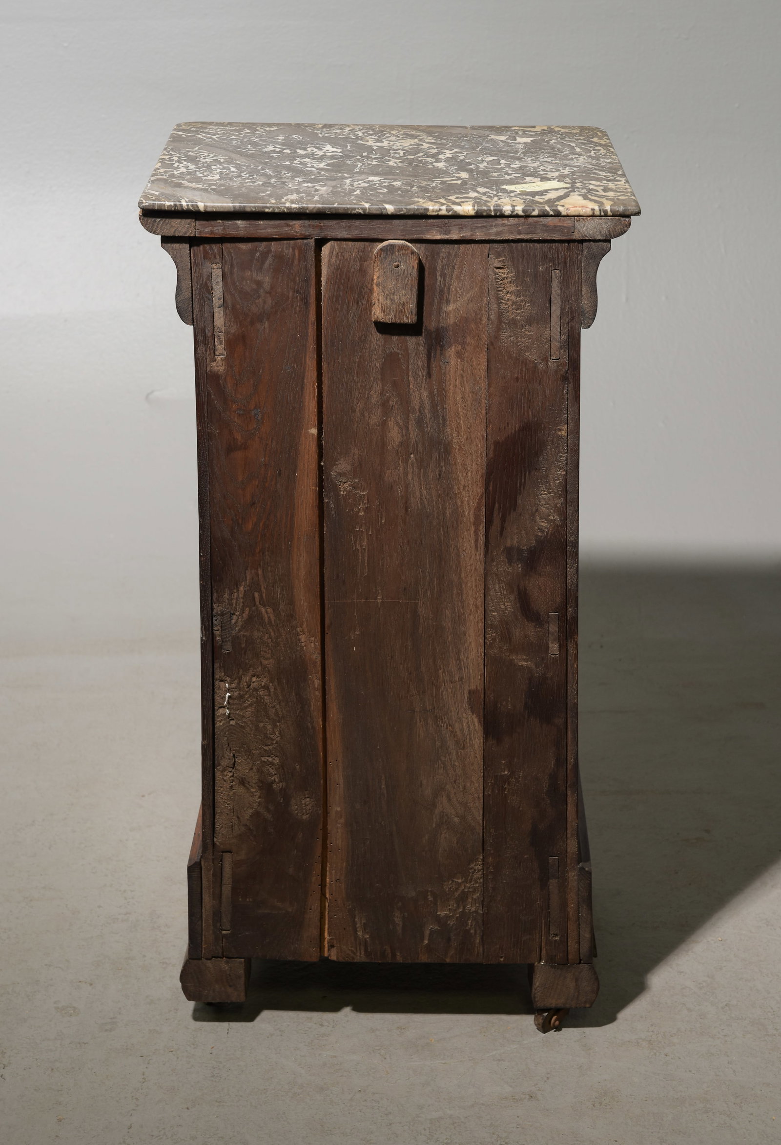 Louis Philippe Style Marble Top Nightstand - 6