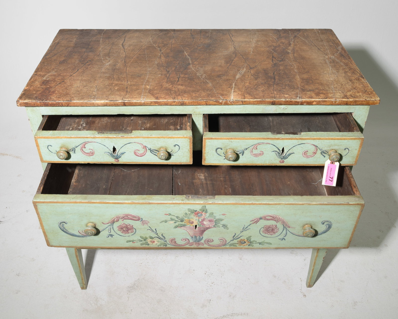 Italian Neo-classical Style Painted Four Drawer Chest - 2