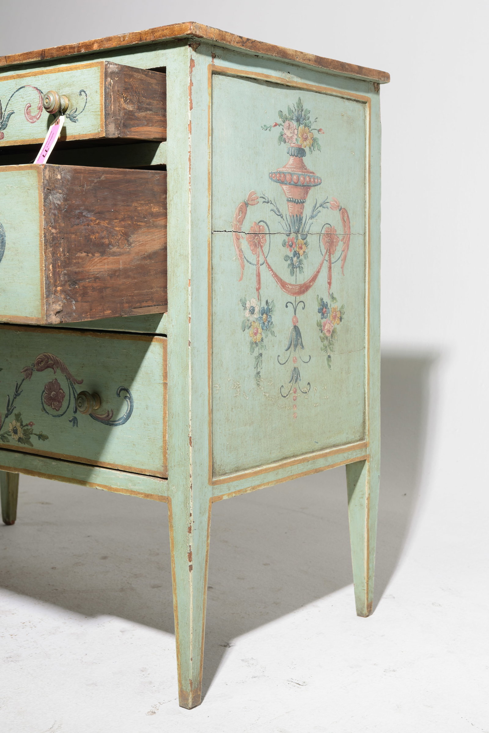 Italian Neo-classical Style Painted Four Drawer Chest - 3