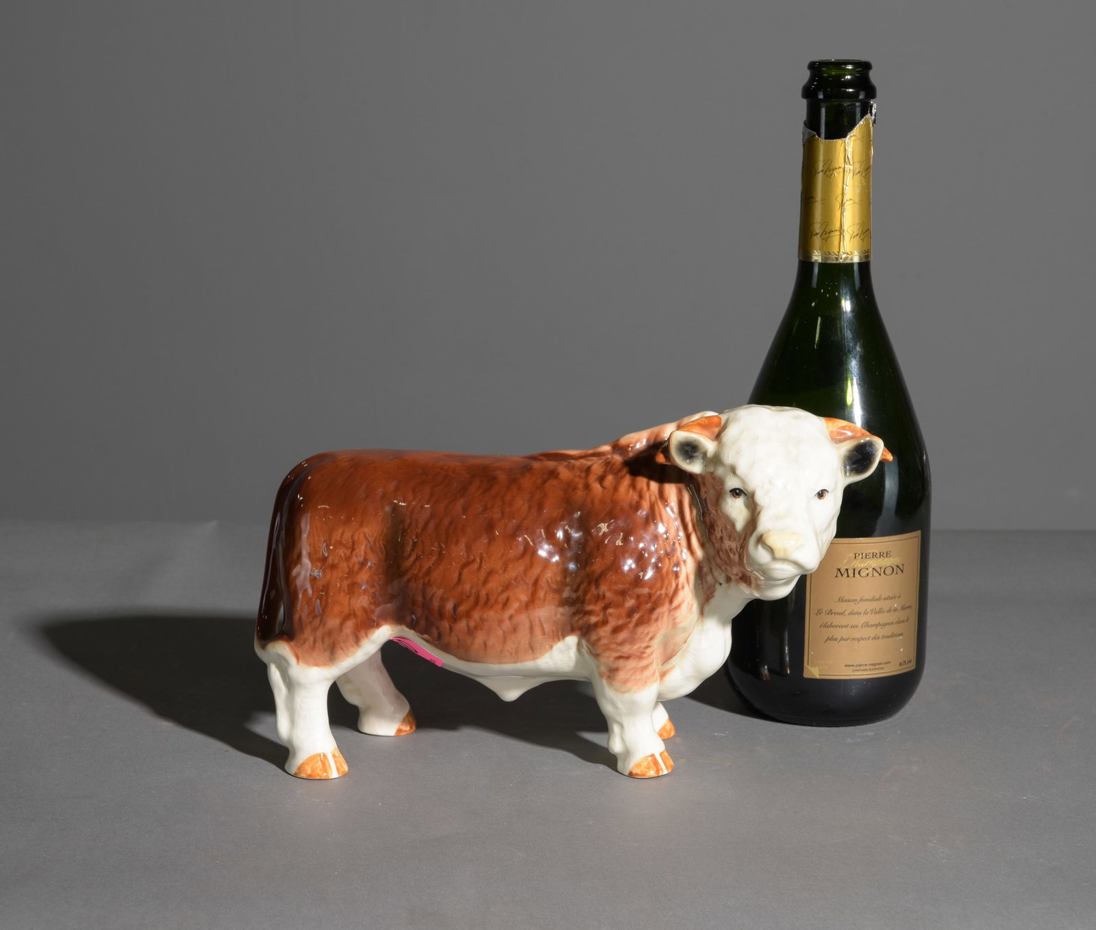Vintage Ceramic Hereford Bull Figurine #1 (1 of 4)