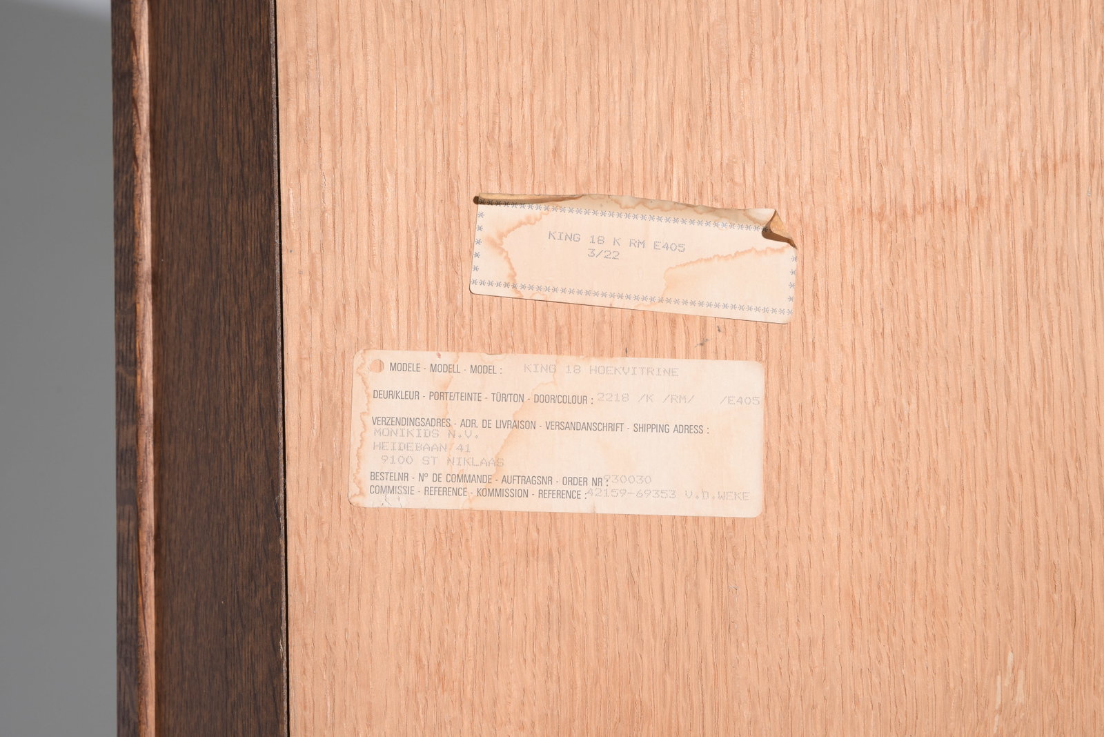French Oak Corner Cabinet - 4