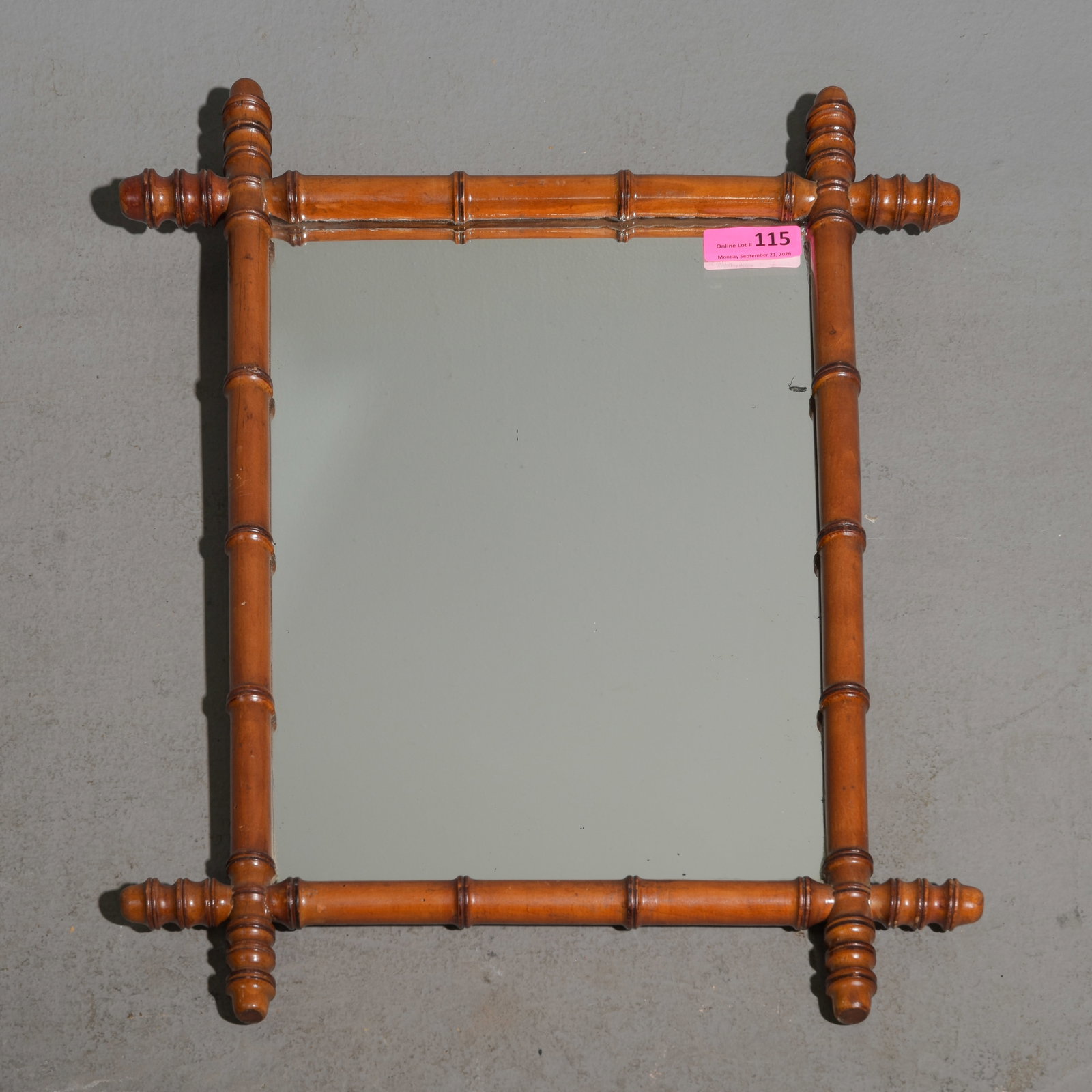 Faux Bamboo Framed Mirror #1 (1 of 3)