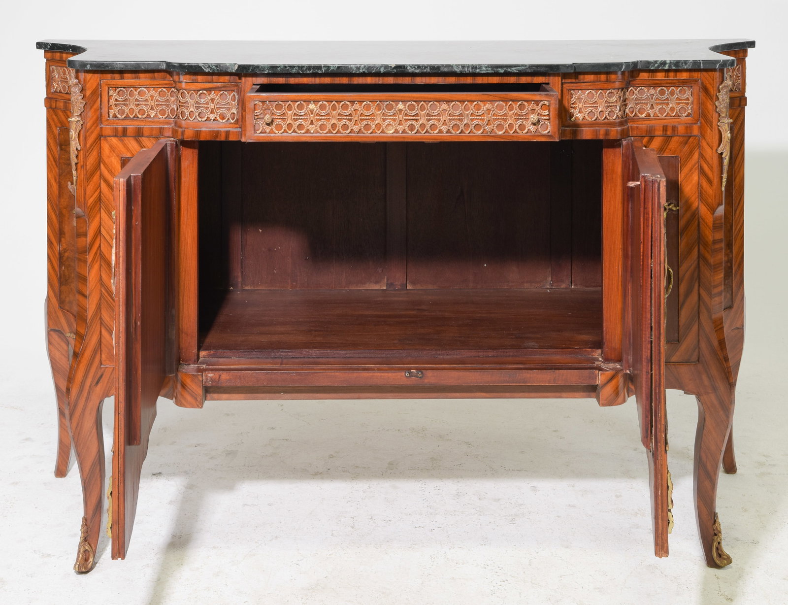 French Style Marble Top Buffet with Gilded Ormolu - 2