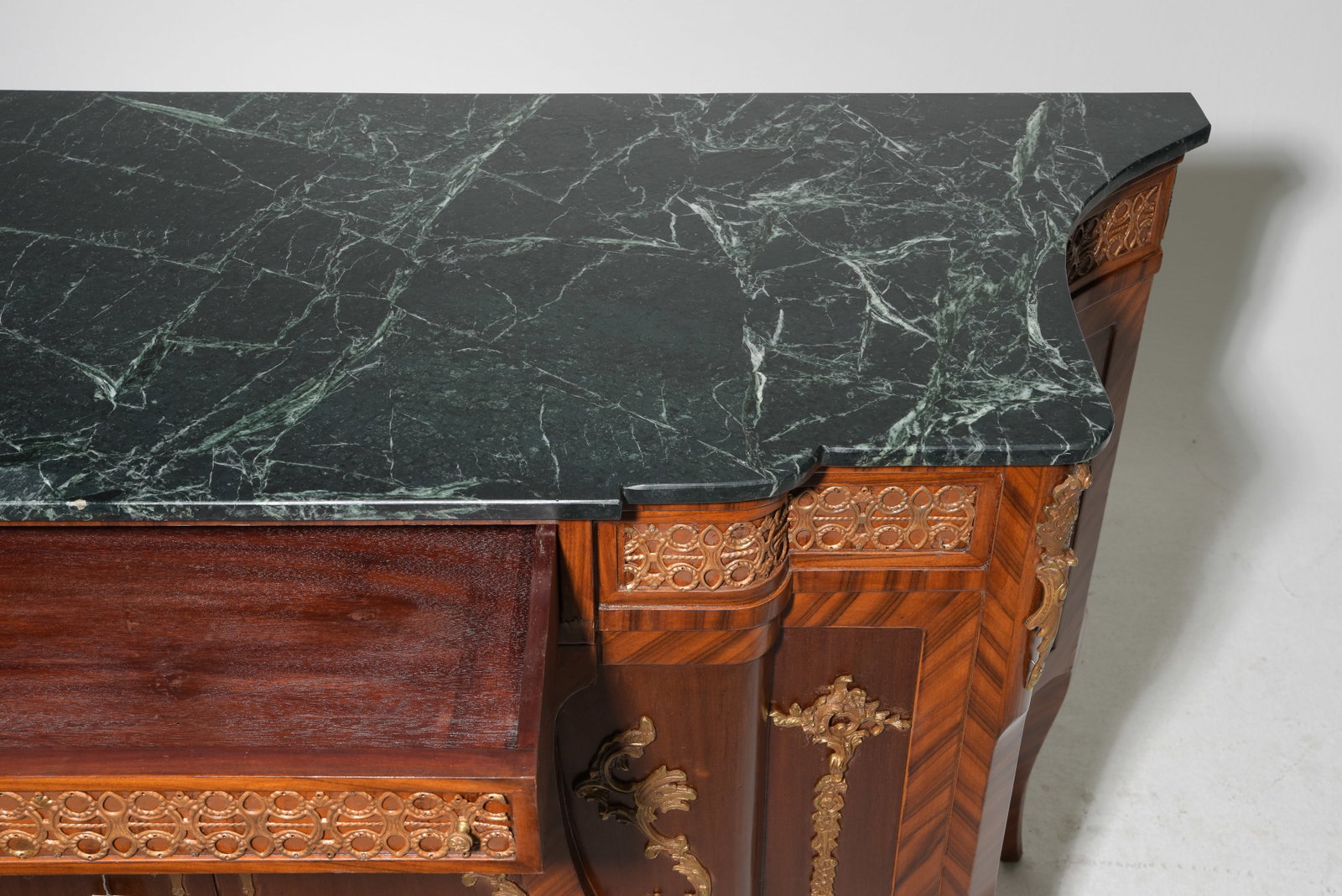 French Style Marble Top Buffet with Gilded Ormolu - 4