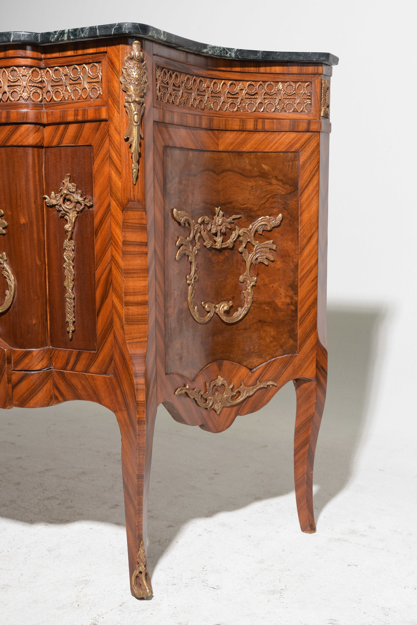French Style Marble Top Buffet with Gilded Ormolu - 5