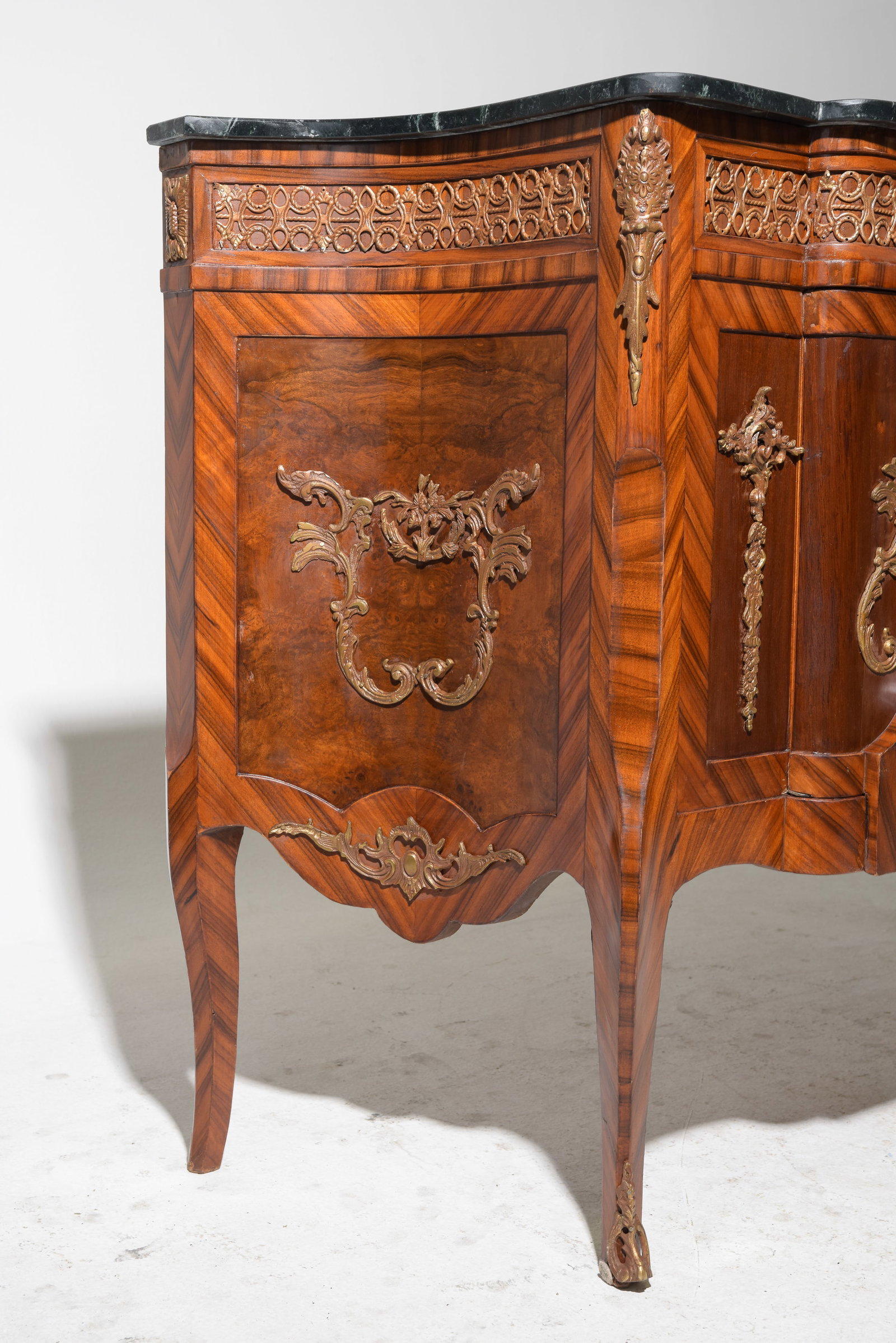 French Style Marble Top Buffet with Gilded Ormolu - 6