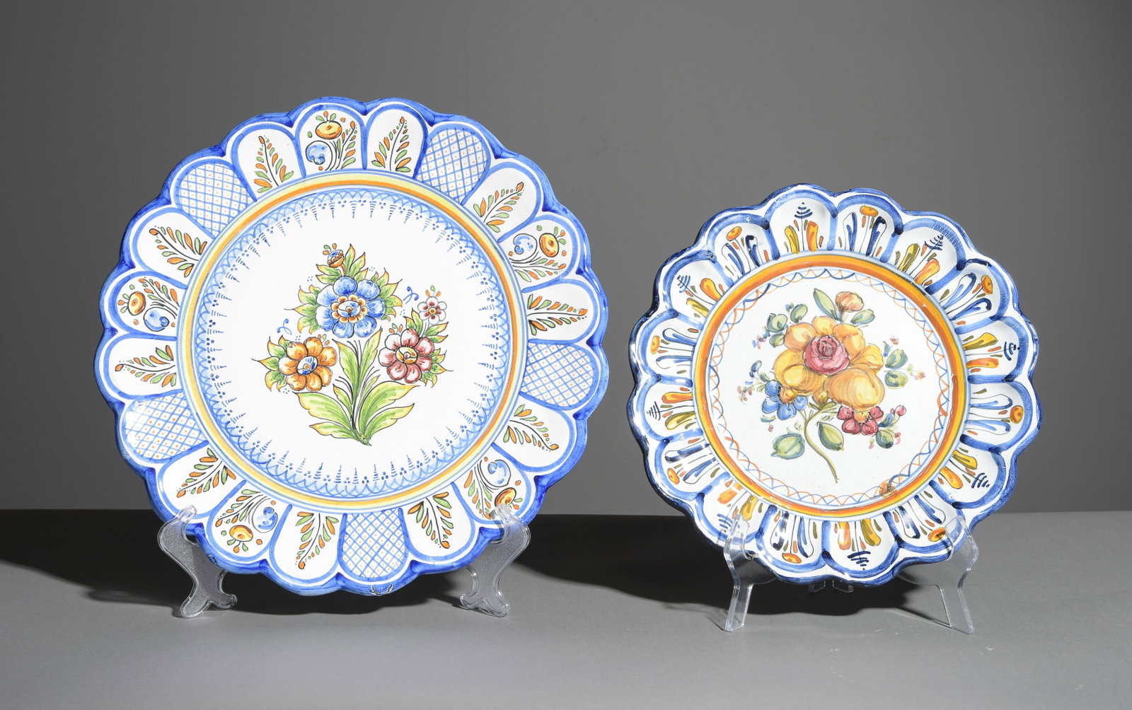 Two Hand Painted Spanish Plates / Chargers (1 of 6)