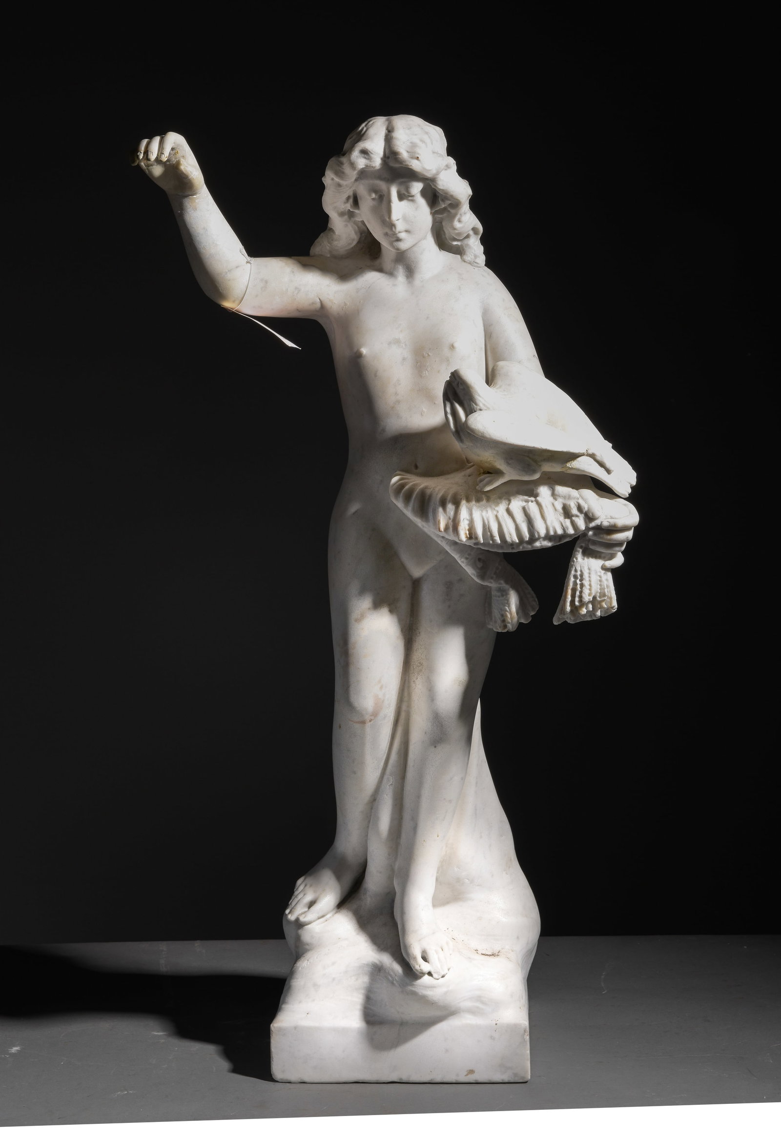 Allegorical Carved Marble / Stone Sculpture "Summer" (1 of 8)